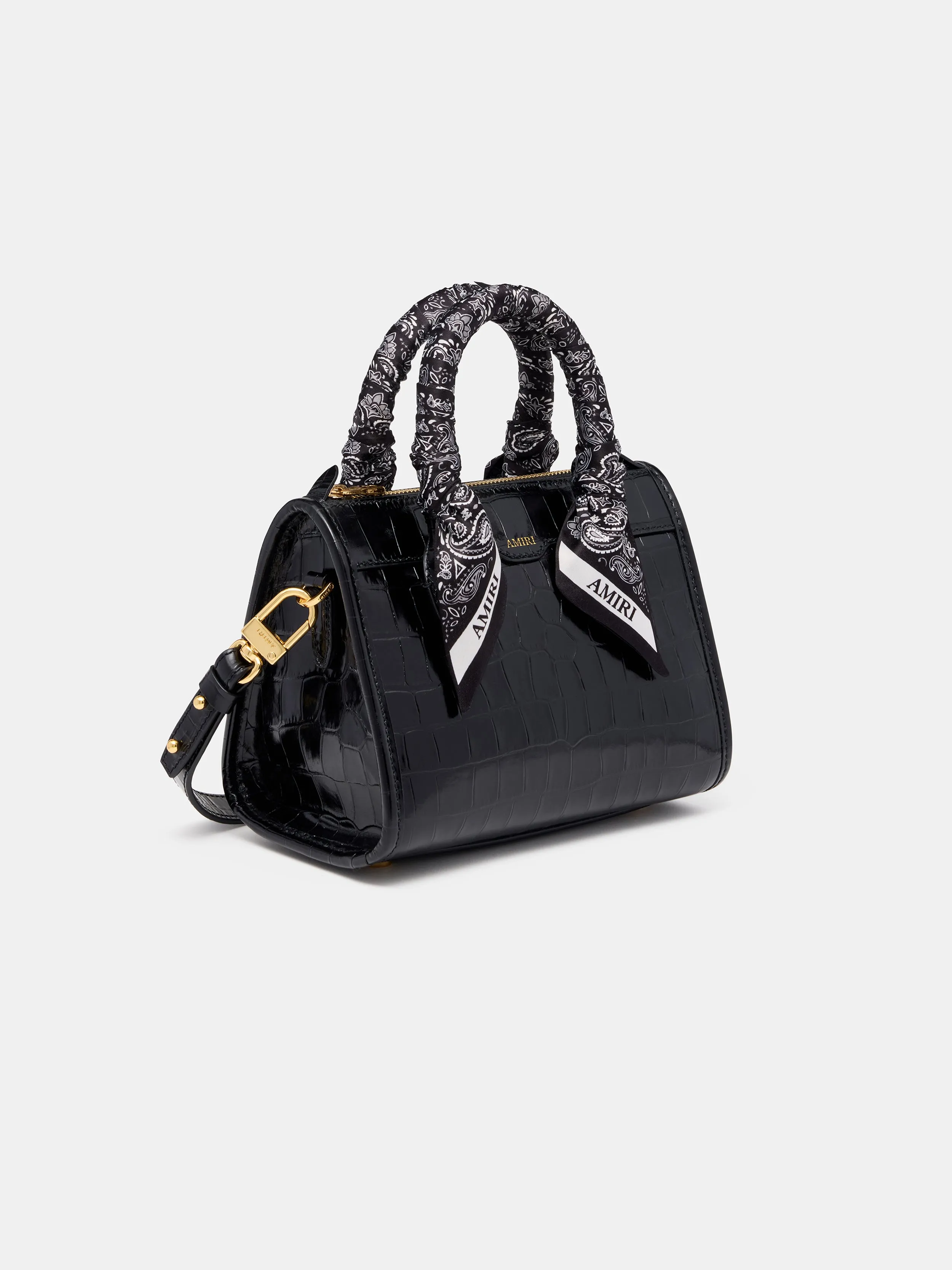 WOMEN - WOMEN'S CROC MICRO TRIANGLE BAG - BLACK sold by AMIRI product image thumbnail 2