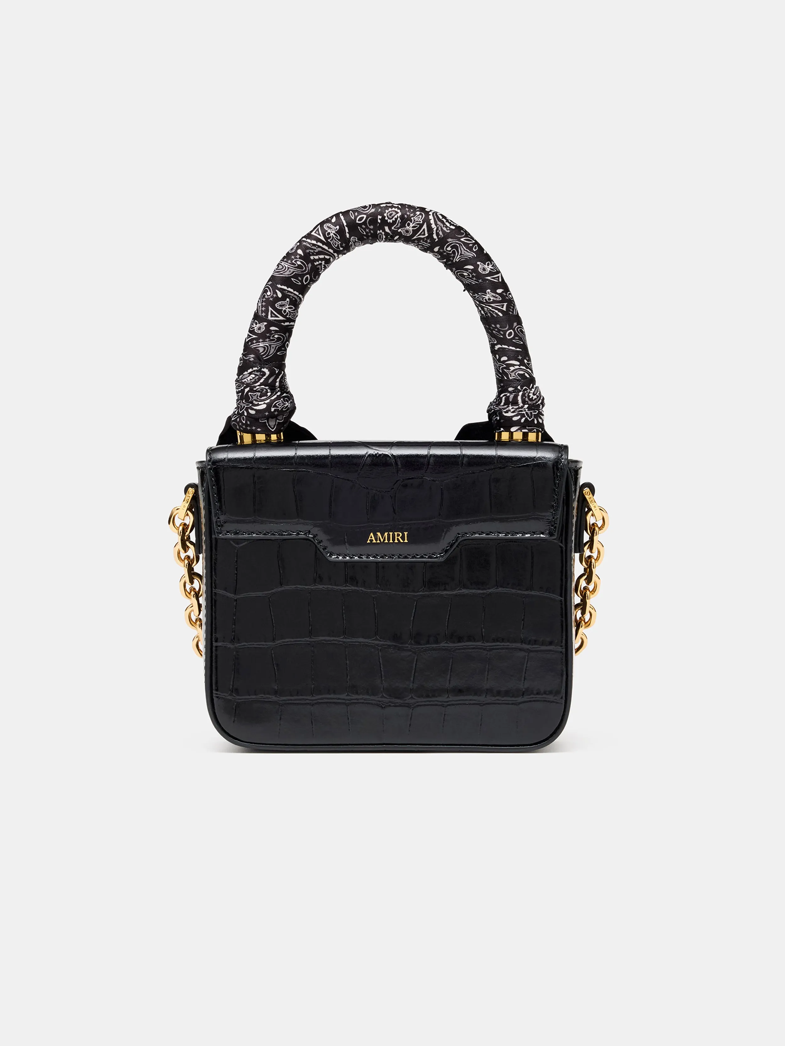WOMEN - WOMEN'S CROC EMBOSSED MICRO MA BAG - BLACK sold by AMIRI product image thumbnail 2