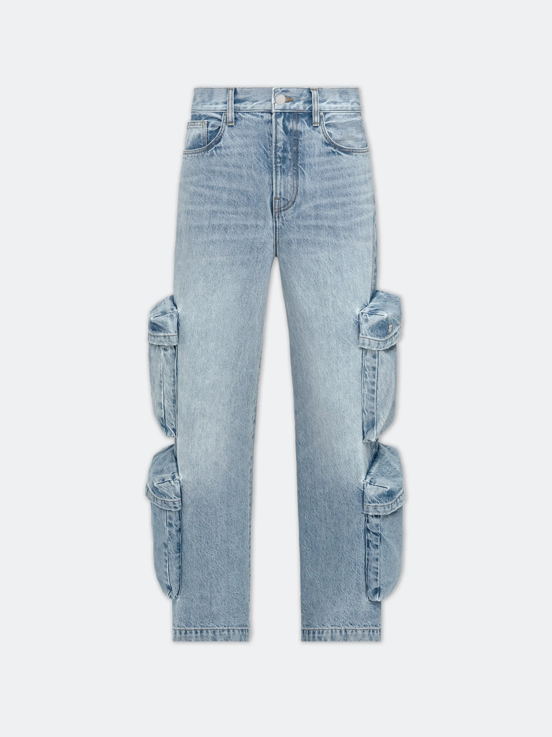 WOMEN - WOMEN'S BAGGY CARGO JEAN - ANTIQUE INDIGO sold by AMIRI