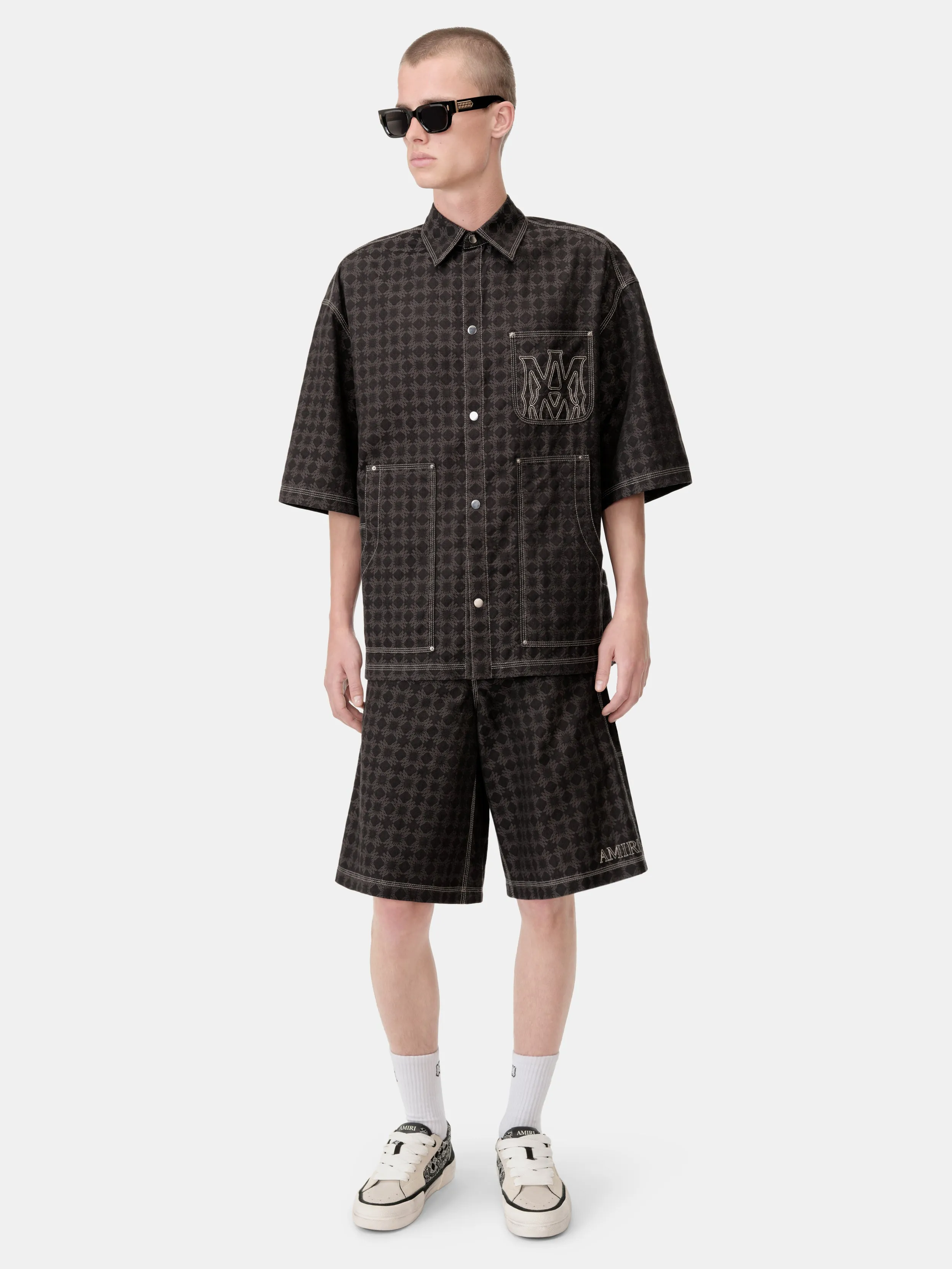 MA QUAD WORK SHIRT - Black sold by AMIRI product image thumbnail 2