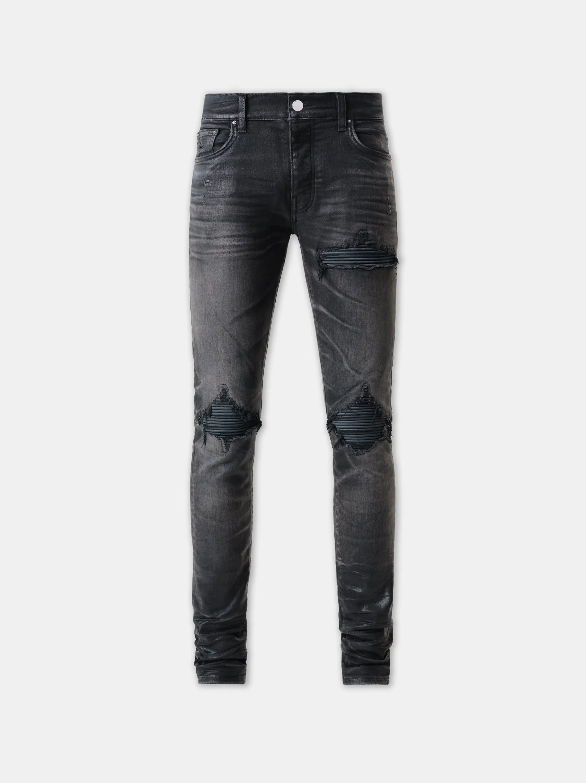 WAXED TONAL MX1 JEAN - Waxed Faded Black sold by AMIRI