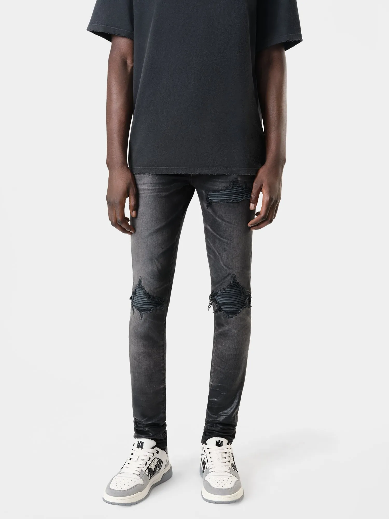 WAXED TONAL MX1 JEAN - Waxed Faded Black sold by AMIRI product image thumbnail 3