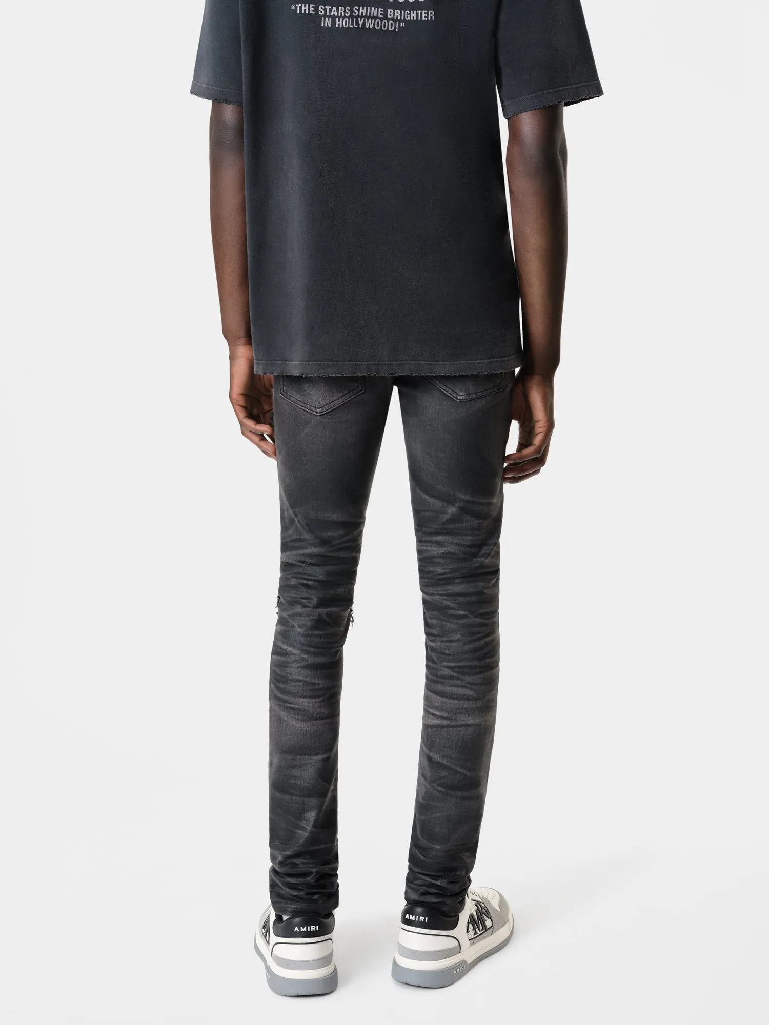 WAXED TONAL MX1 JEAN - Waxed Faded Black sold by AMIRI product image thumbnail 4