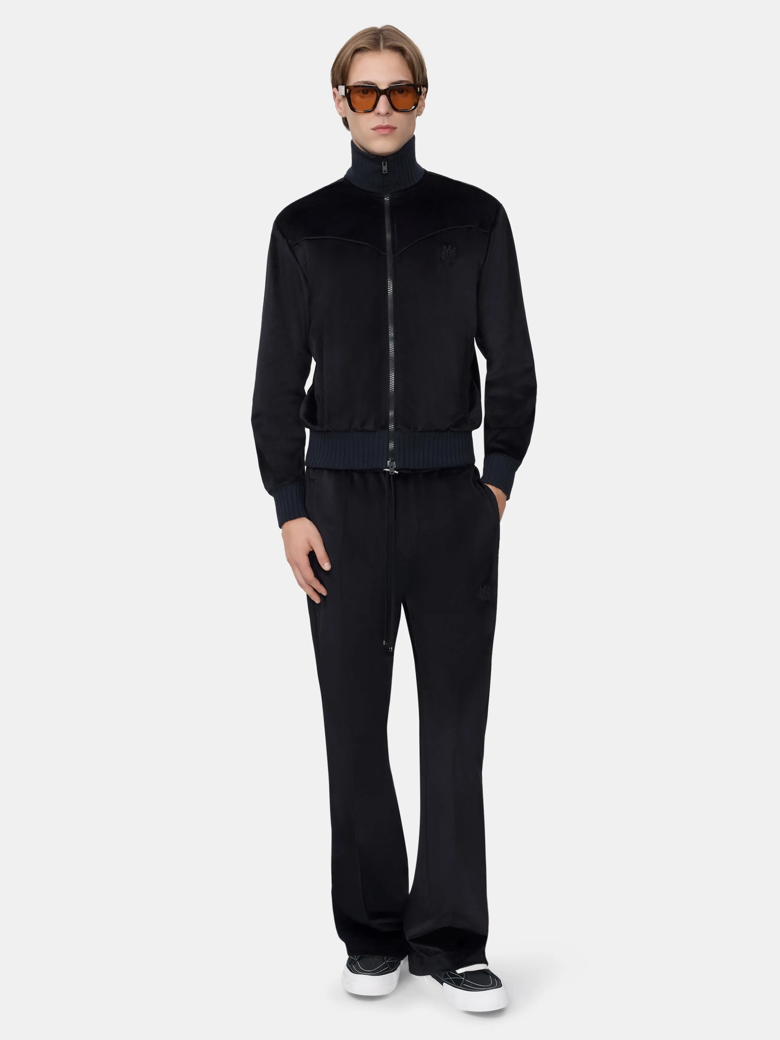 VELVET FLARE TRACK PANT - BLACK sold by AMIRI product image thumbnail 2