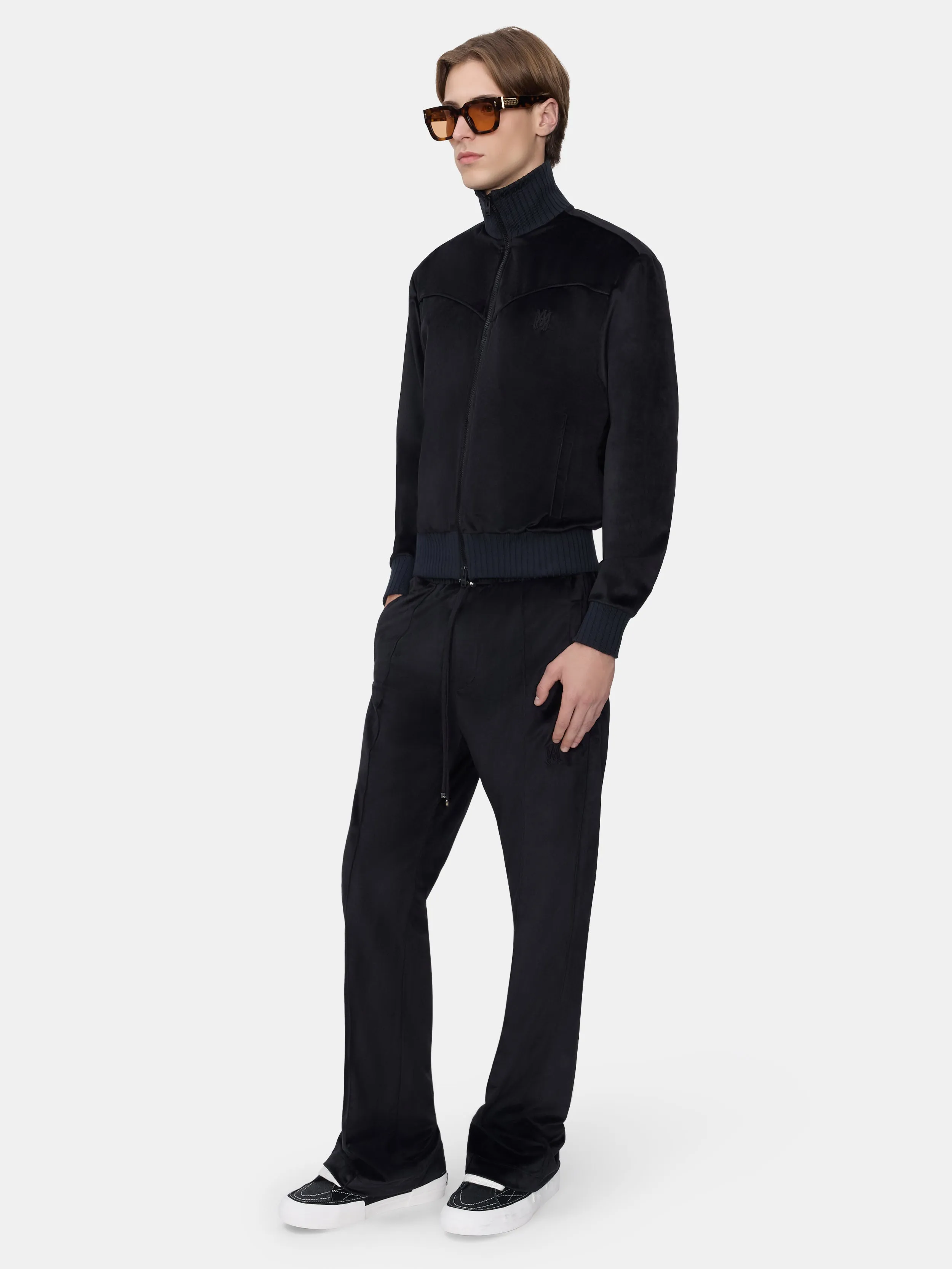 VELVET FLARE TRACK PANT - BLACK sold by AMIRI product image thumbnail 3