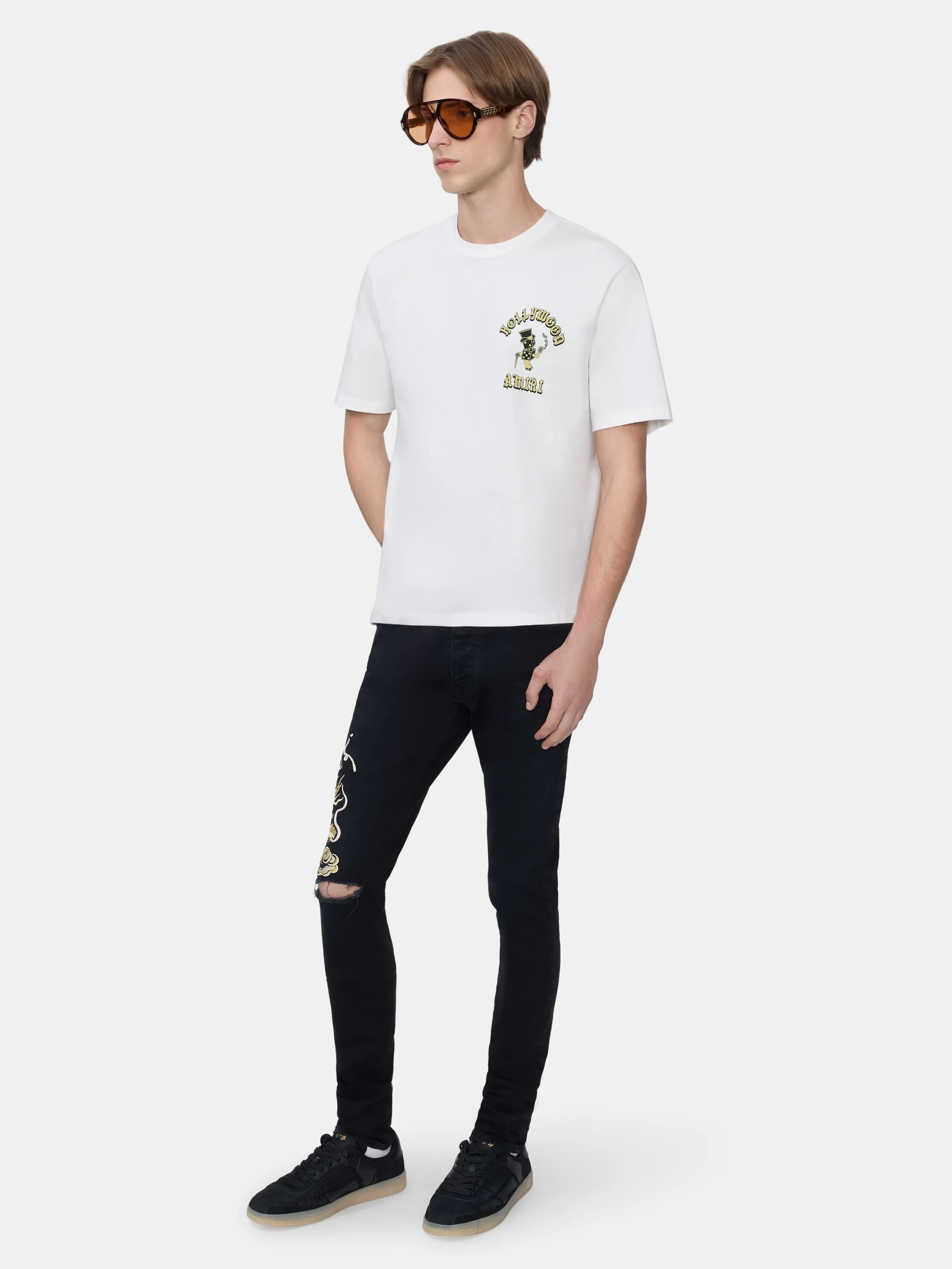 AMIRI DRAGON REPAIR SLIM JEAN - DUSK BLACK sold by AMIRI product image thumbnail 2