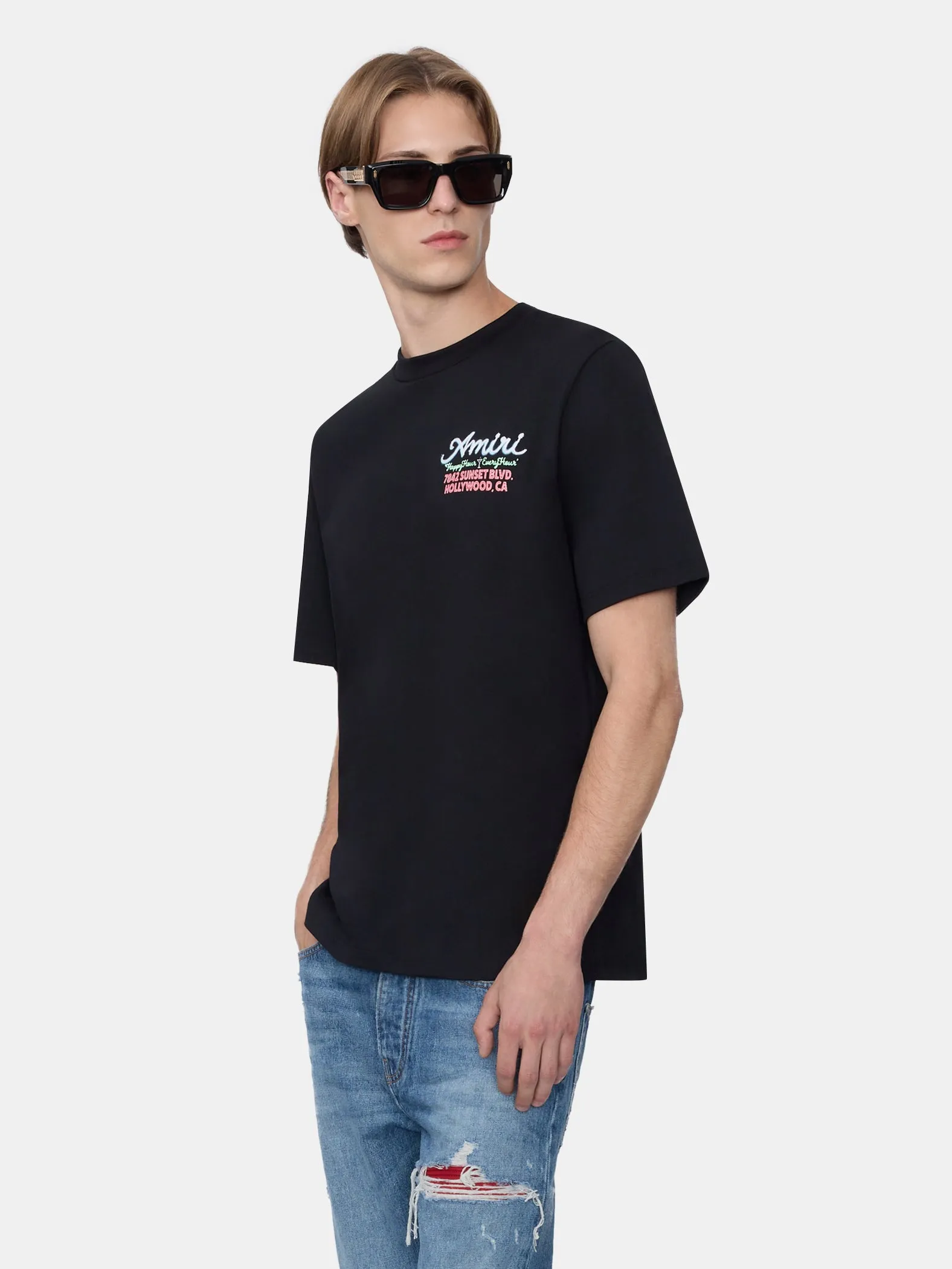 AMIRI NEON LIGHTS OVERSIZED TEE - BLACK sold by AMIRI product image thumbnail 3