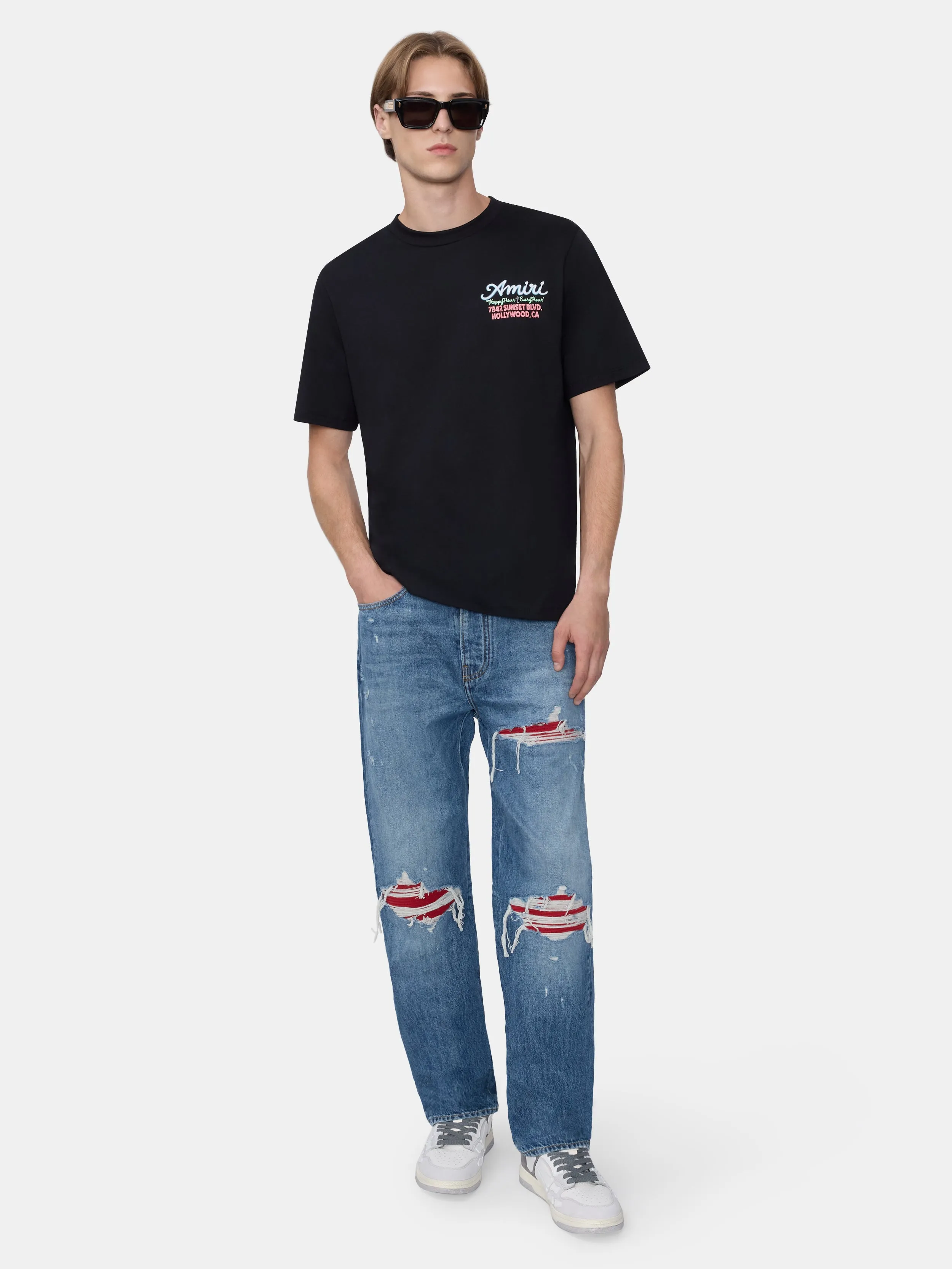 AMIRI NEON LIGHTS OVERSIZED TEE - BLACK sold by AMIRI product image thumbnail 2