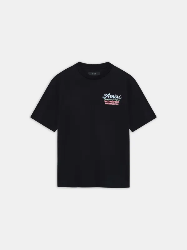 AMIRI NEON LIGHTS OVERSIZED TEE - BLACK made by AMIRI