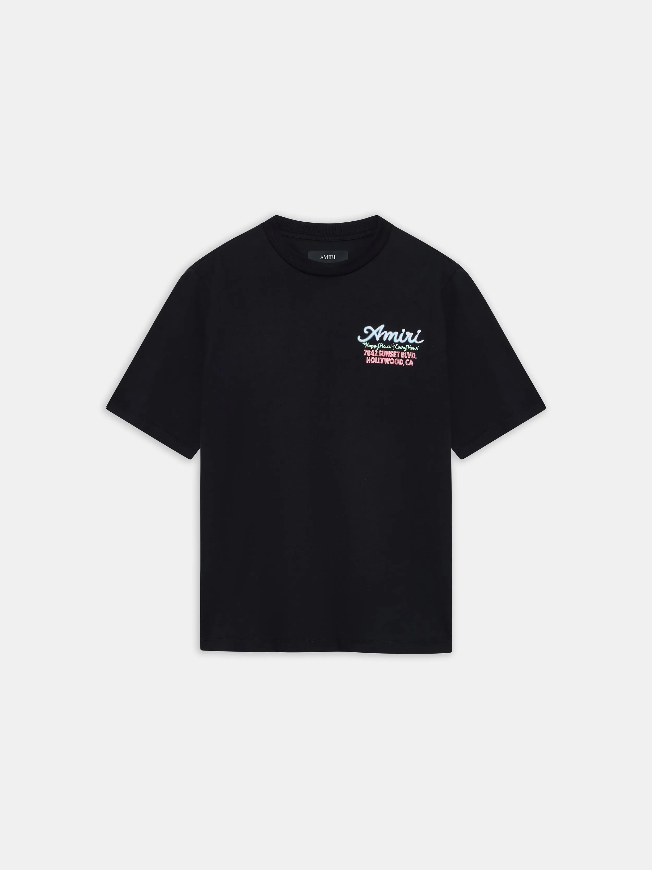 AMIRI NEON LIGHTS OVERSIZED TEE - BLACK sold by AMIRI