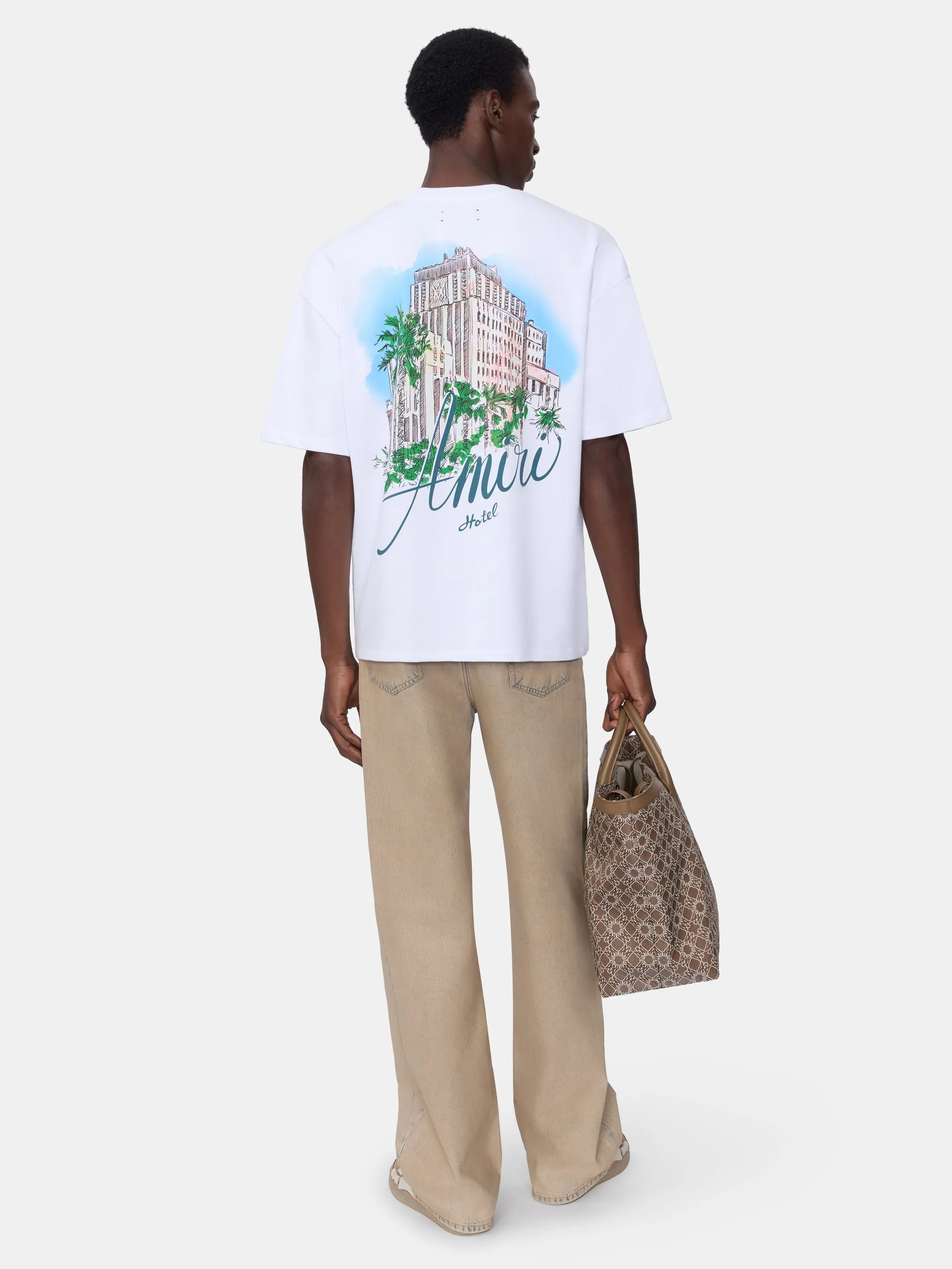 AMIRI HOTEL OVERSIZED TEE - WHITE sold by AMIRI product image thumbnail 4