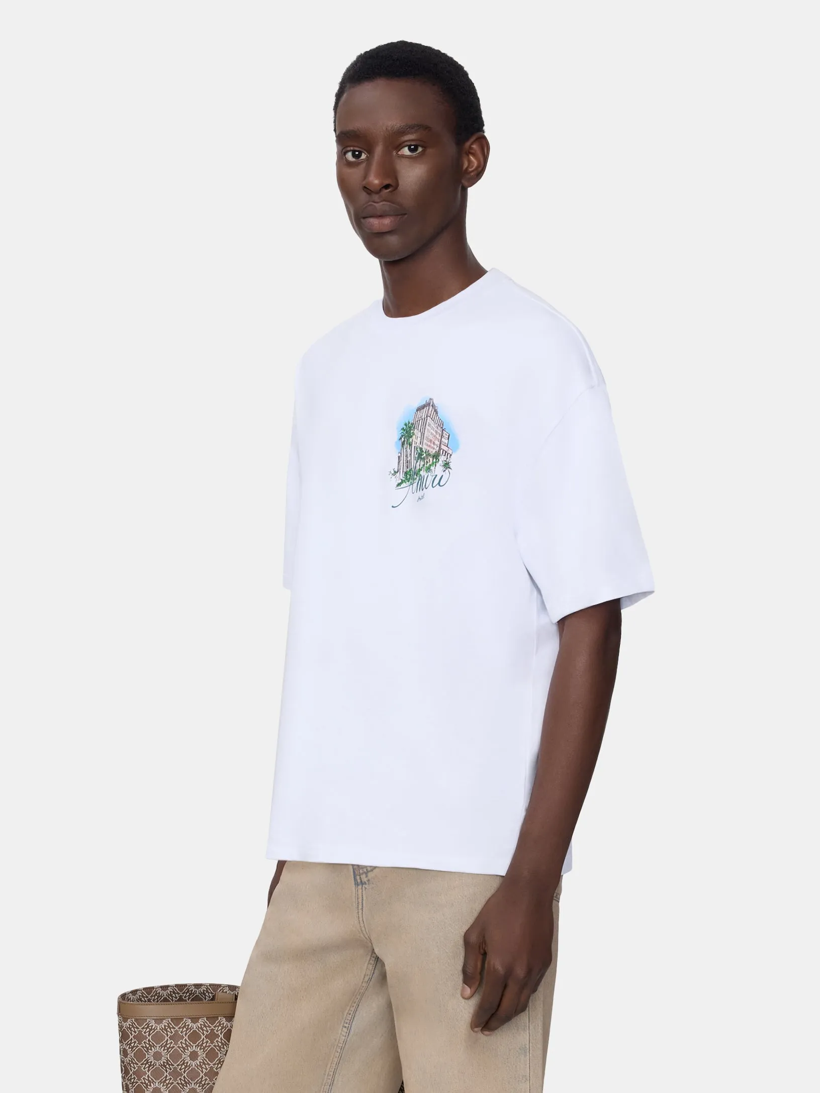 AMIRI HOTEL OVERSIZED TEE - WHITE sold by AMIRI product image thumbnail 3