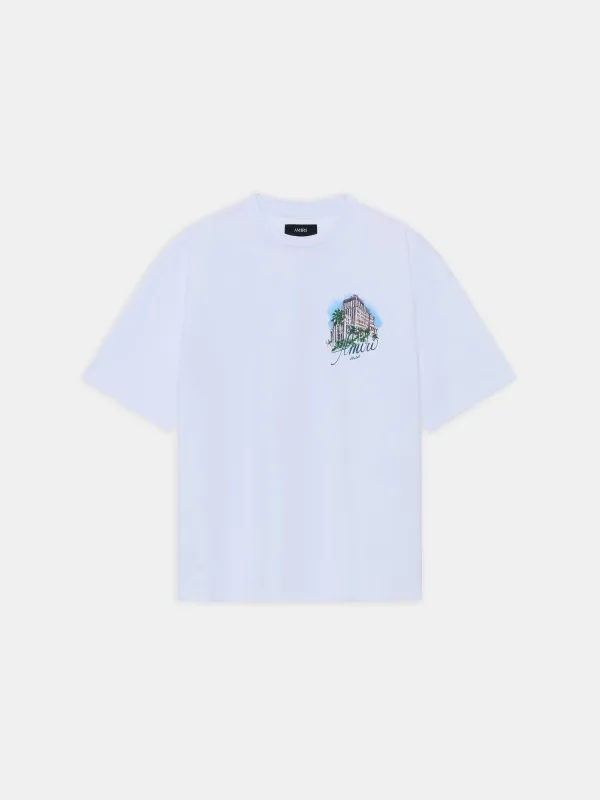 AMIRI HOTEL OVERSIZED TEE - WHITE sold by AMIRI