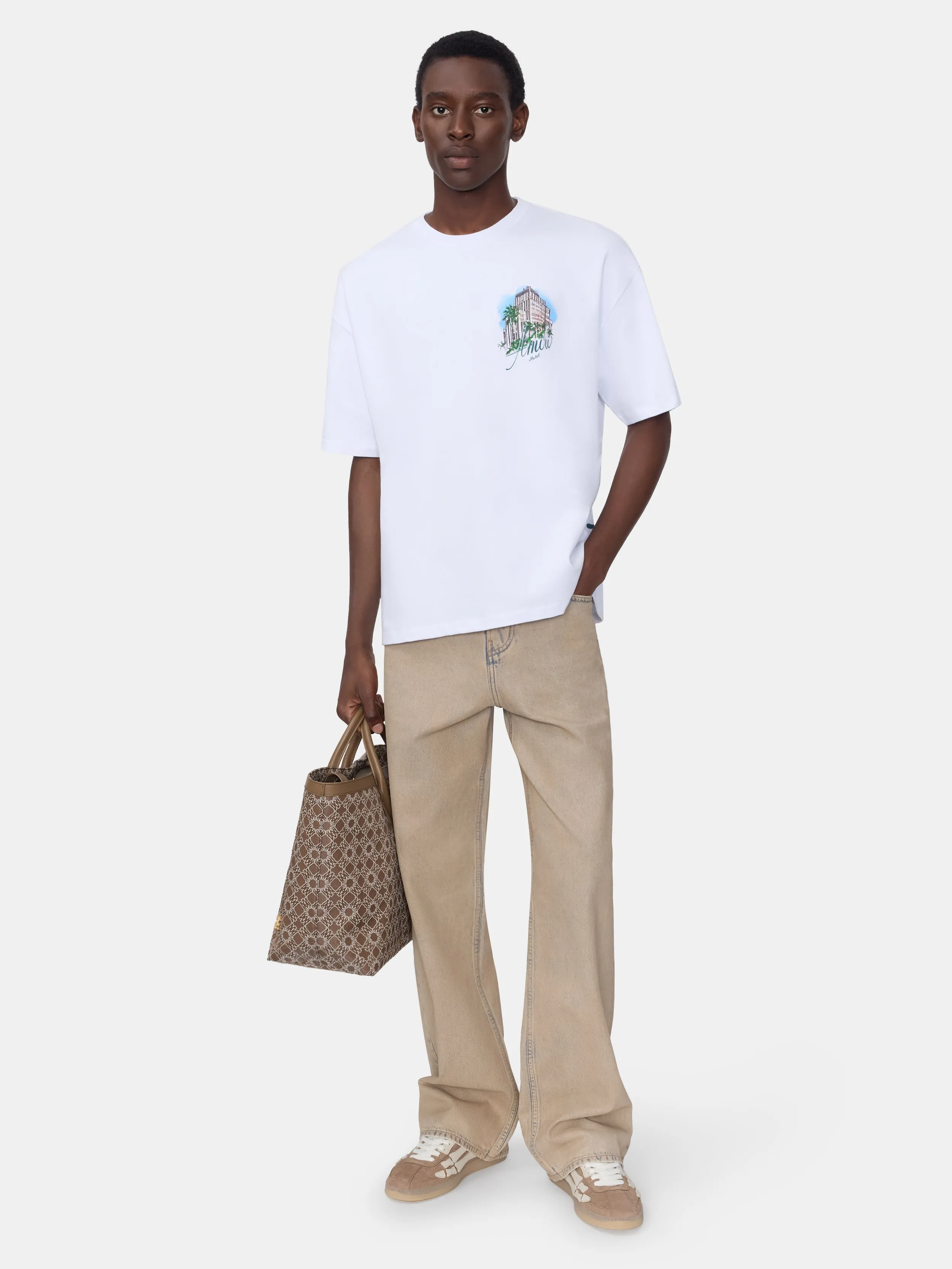AMIRI HOTEL OVERSIZED TEE - WHITE sold by AMIRI product image thumbnail 2