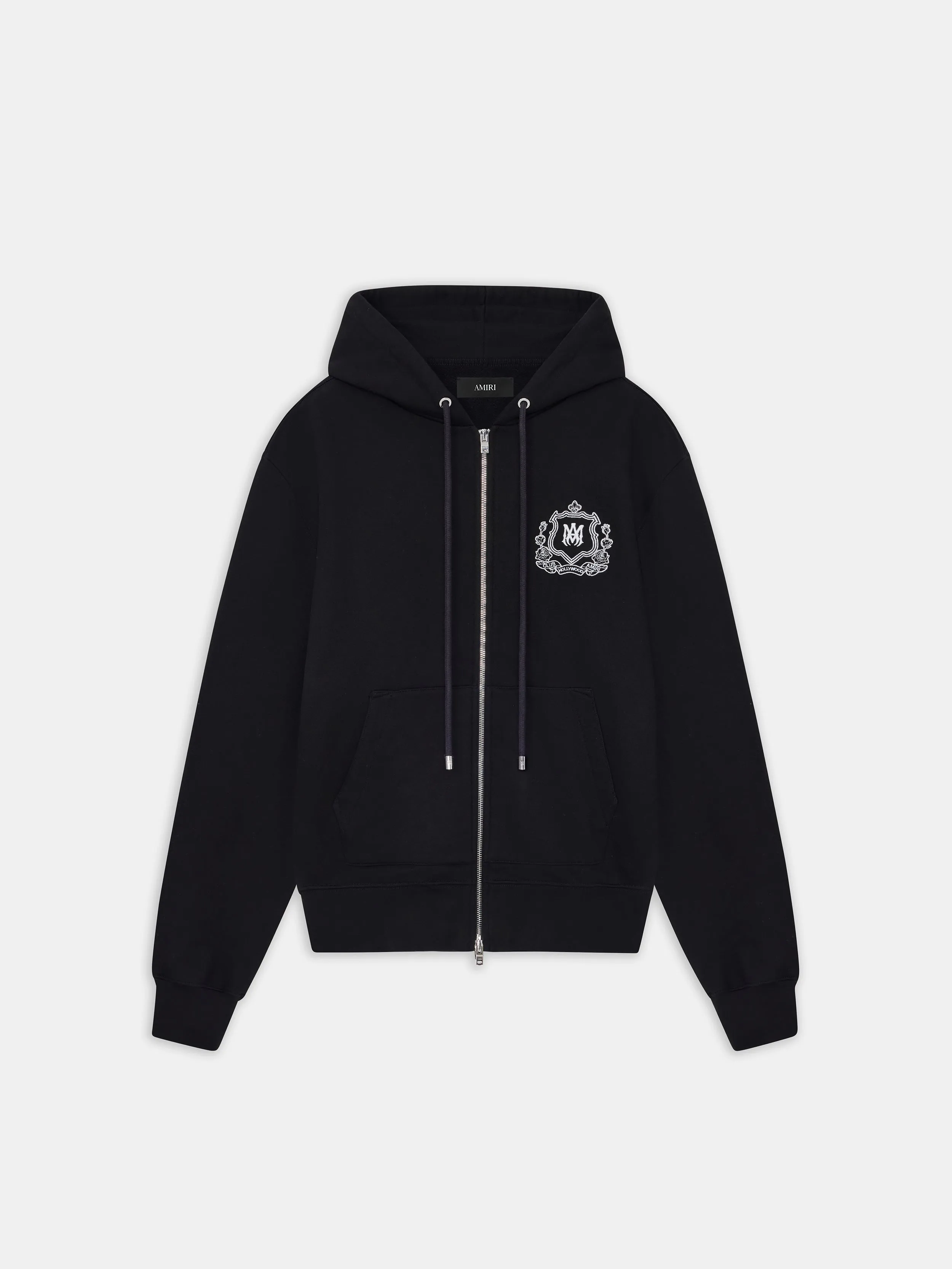 MA CREST ZIP HOODIE - BLACK sold by AMIRI