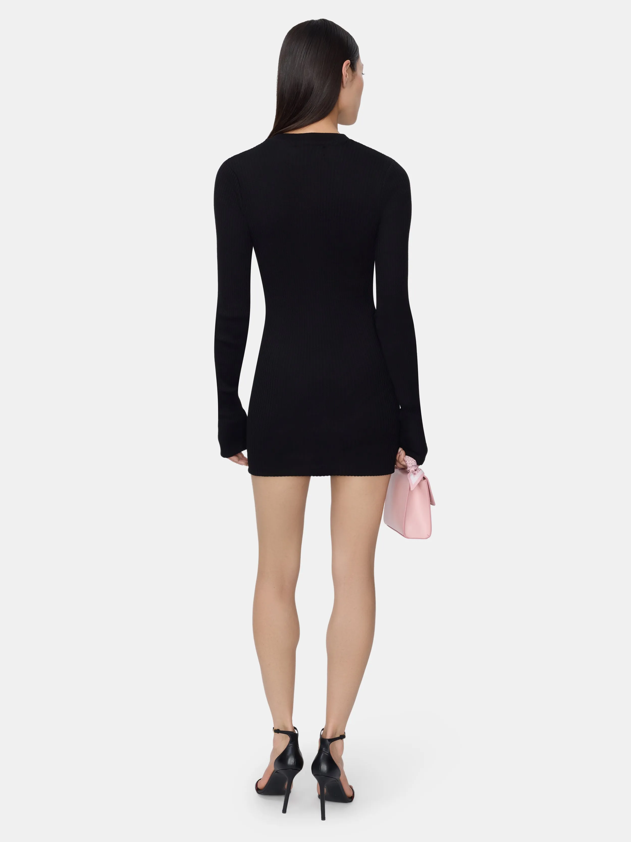 WOMEN - WOMEN'S MA LONG SLEEVE MINI DRESS - BLACK sold by AMIRI product image thumbnail 4