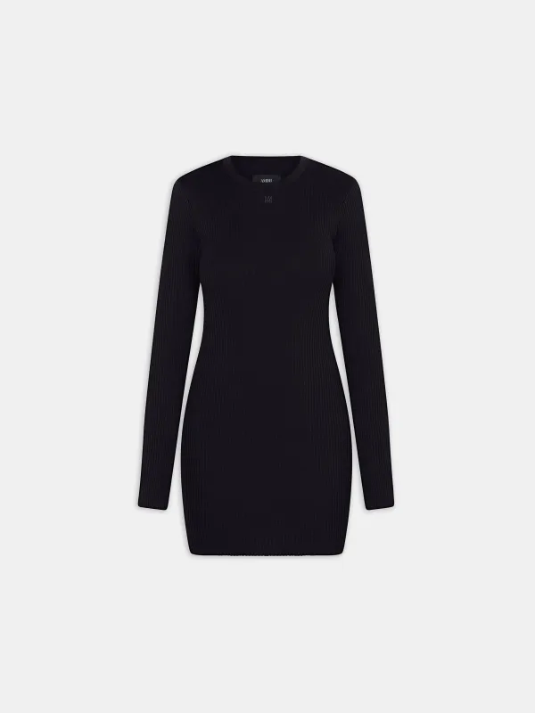 WOMEN - WOMEN'S MA LONG SLEEVE MINI DRESS - BLACK sold by AMIRI
