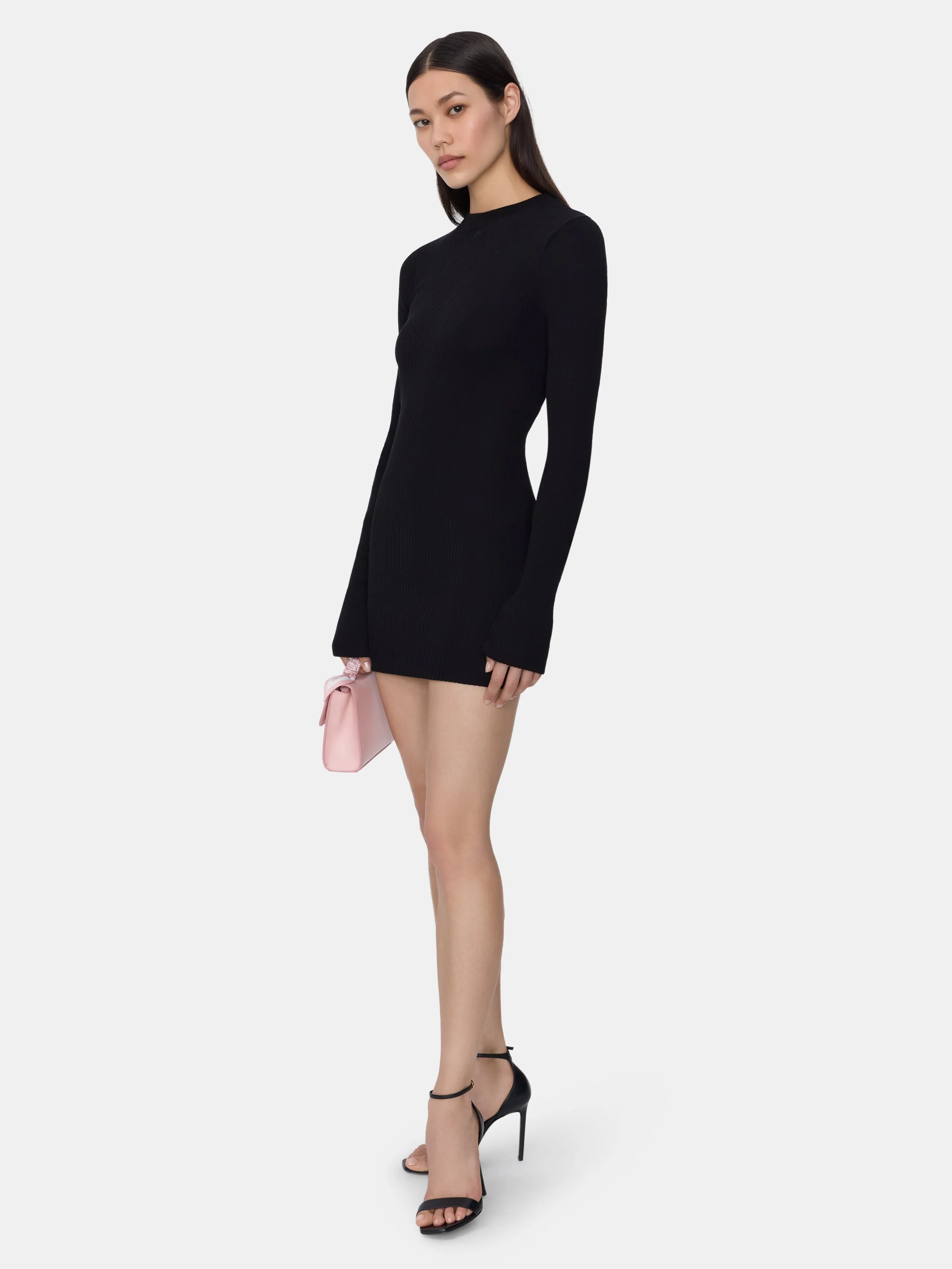 WOMEN - WOMEN'S MA LONG SLEEVE MINI DRESS - BLACK sold by AMIRI product image thumbnail 3