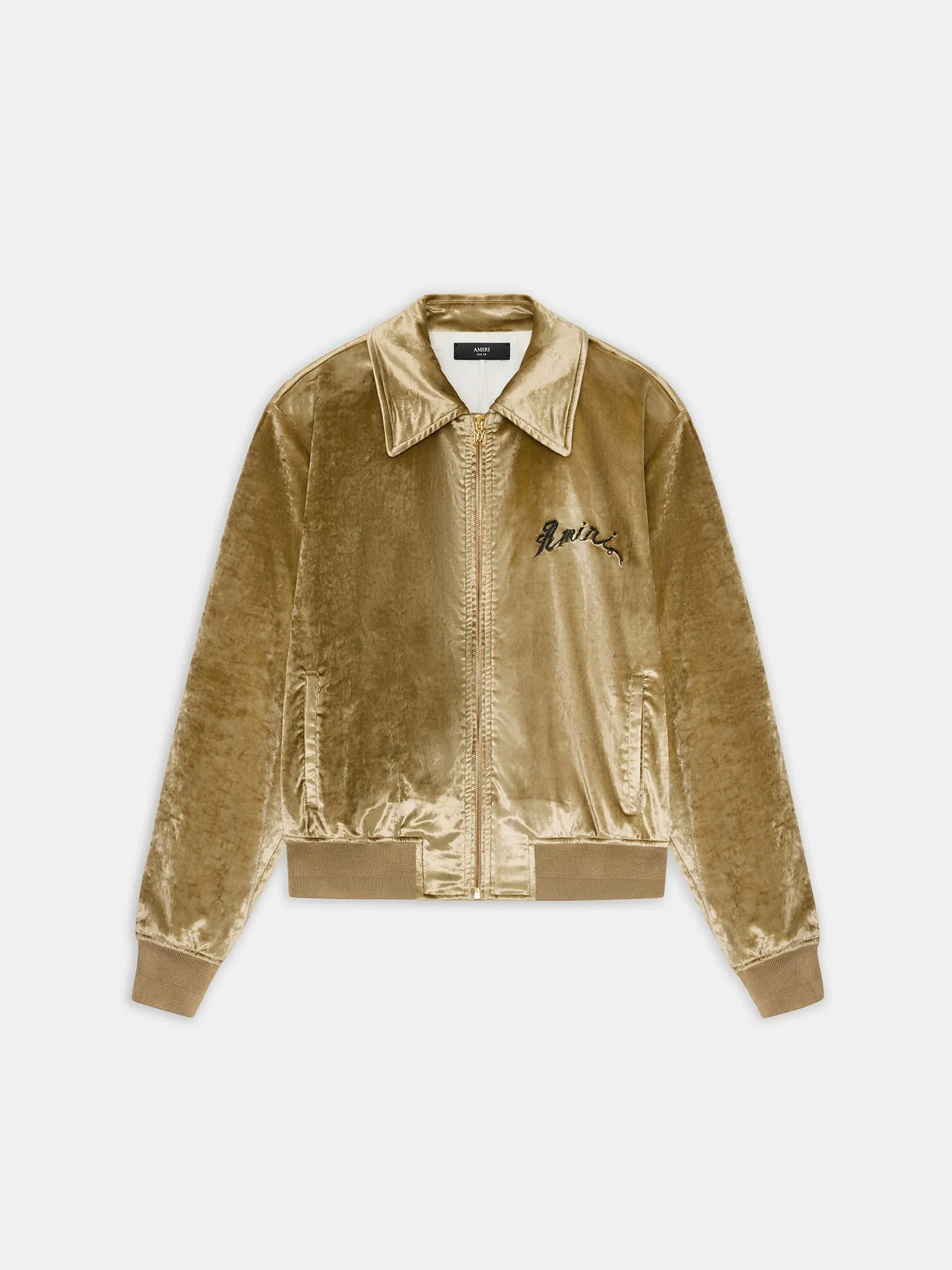 AMIRI DRAGON VELVET BOMBER - GOLD sold by AMIRI