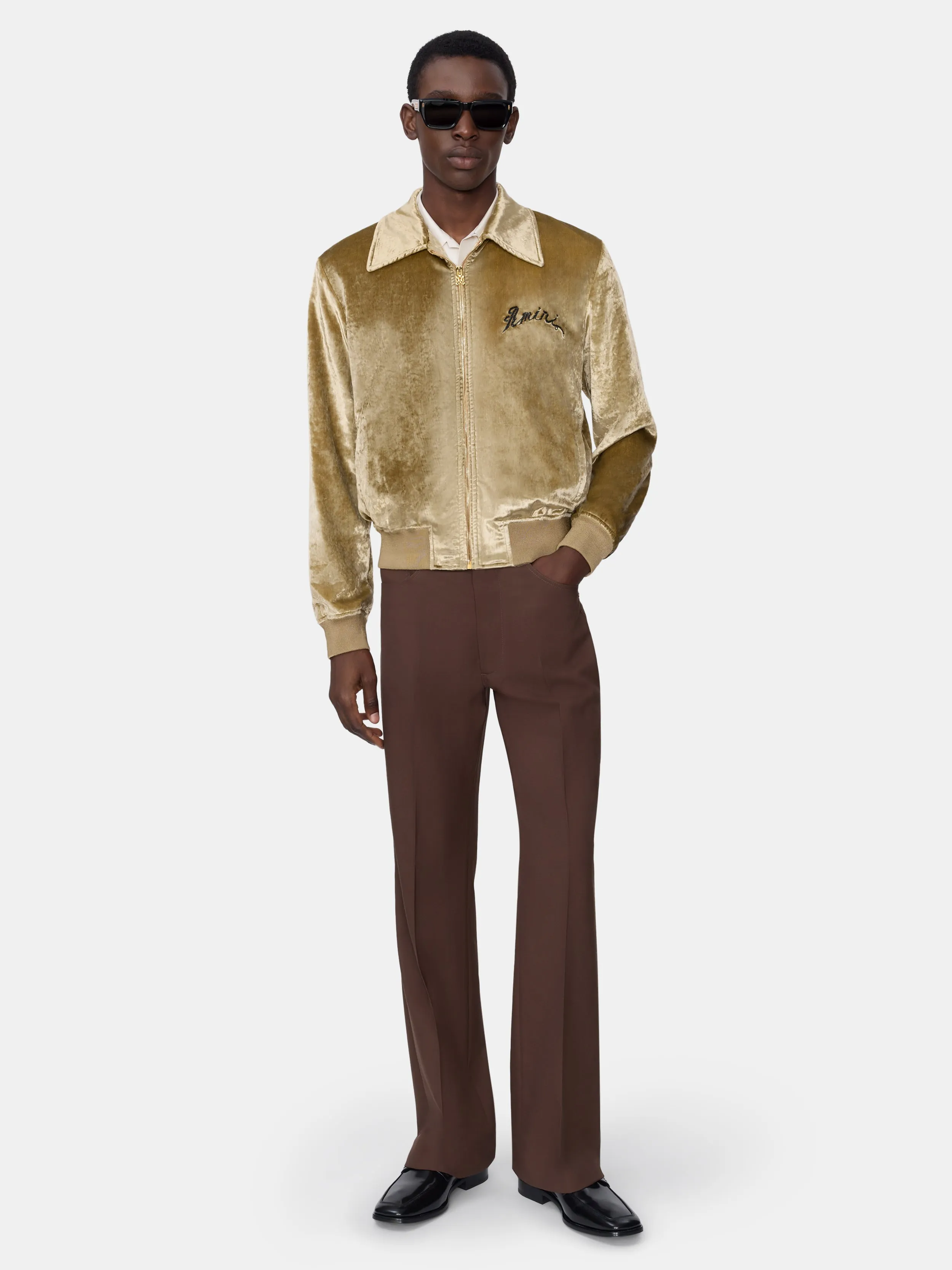 AMIRI DRAGON VELVET BOMBER - GOLD sold by AMIRI product image thumbnail 2