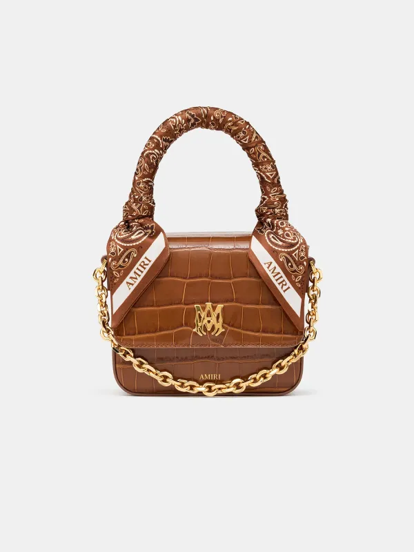 WOMEN - WOMEN'S CROC EMBOSSED MICRO MA BAG - MALT sold by AMIRI