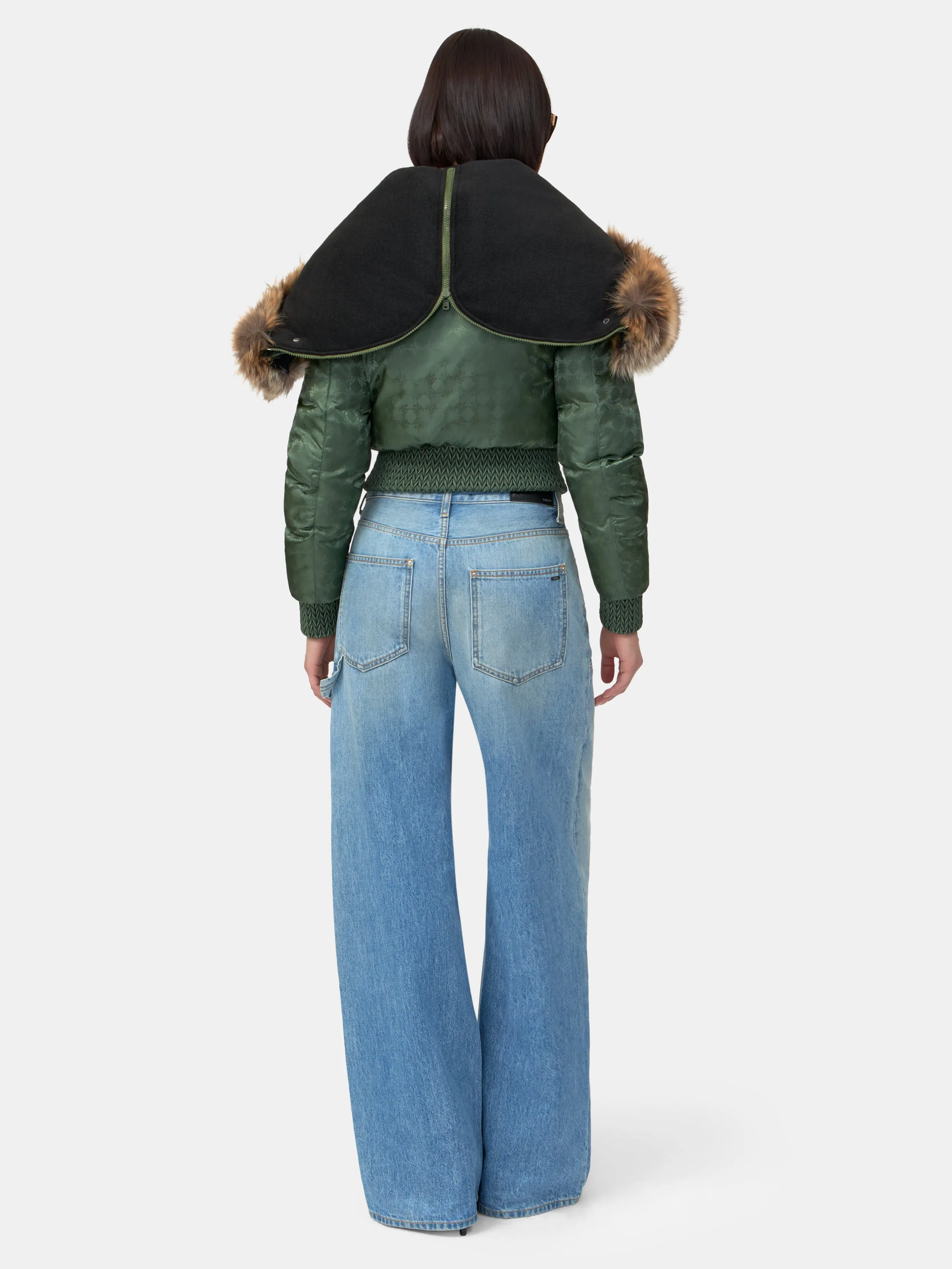 WOMEN - WOMEN'S MA QUAD HOODED DOWN JACKET - Dark Sage sold by AMIRI product image thumbnail 4