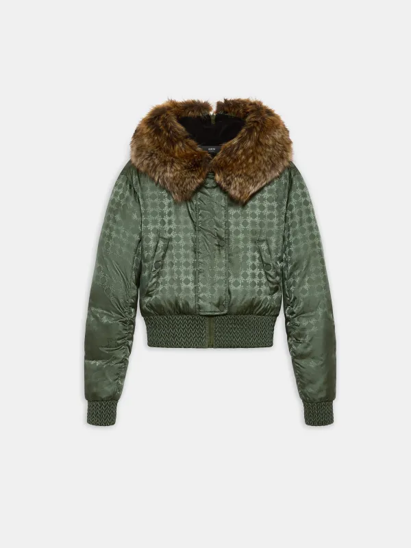 WOMEN - WOMEN'S MA QUAD HOODED DOWN JACKET - Dark Sage made by AMIRI