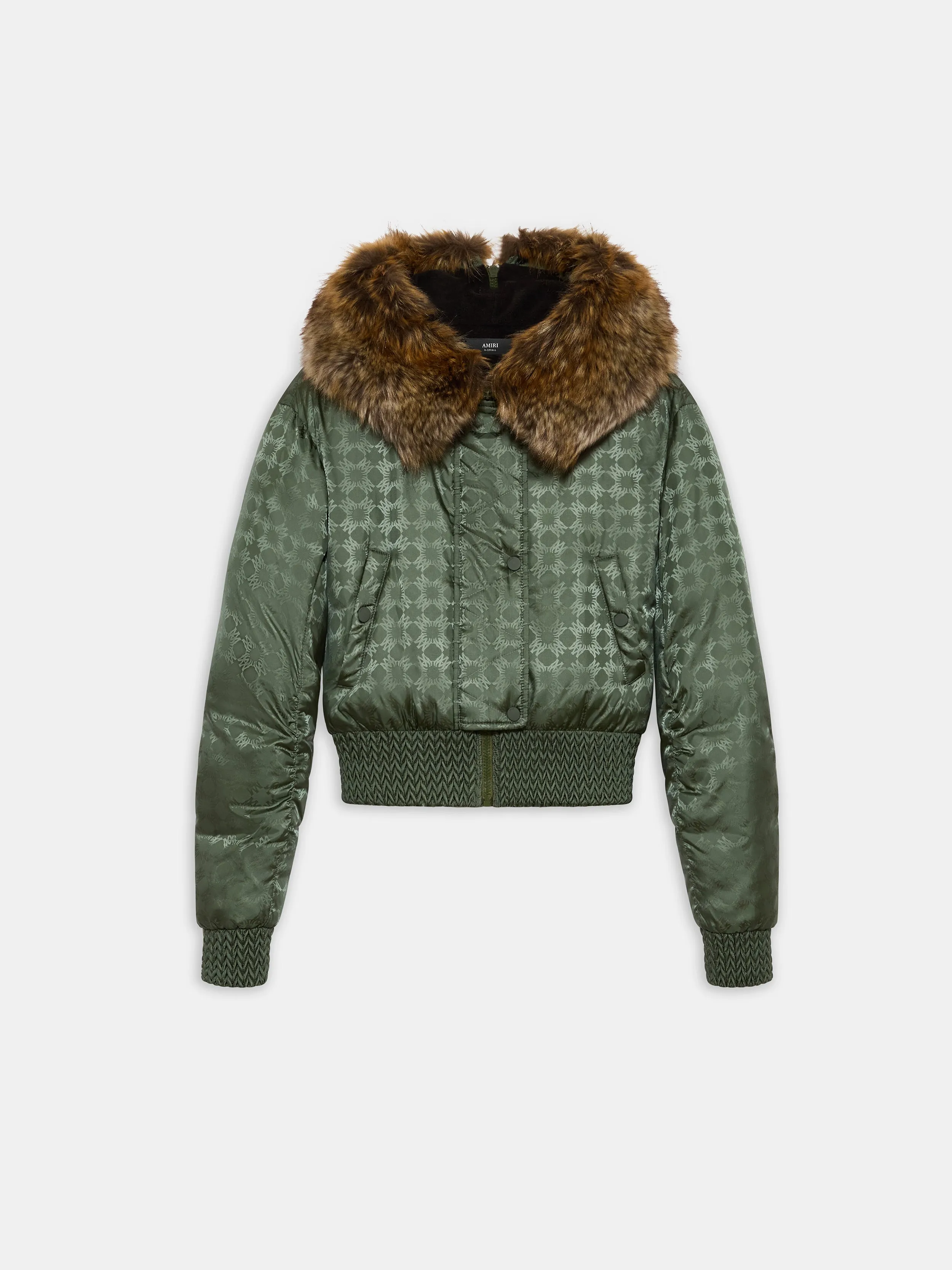 WOMEN - WOMEN'S MA QUAD HOODED DOWN JACKET - Dark Sage sold by AMIRI