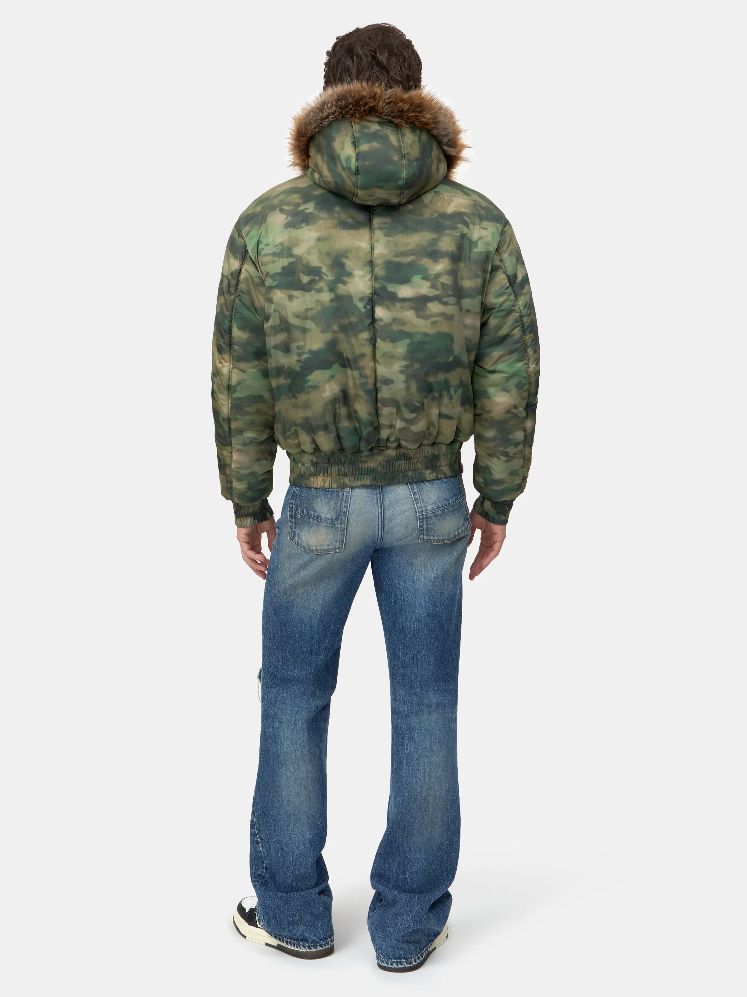 BONES CAMO HOODED DOWN JACKET - Camo sold by AMIRI product image thumbnail 4