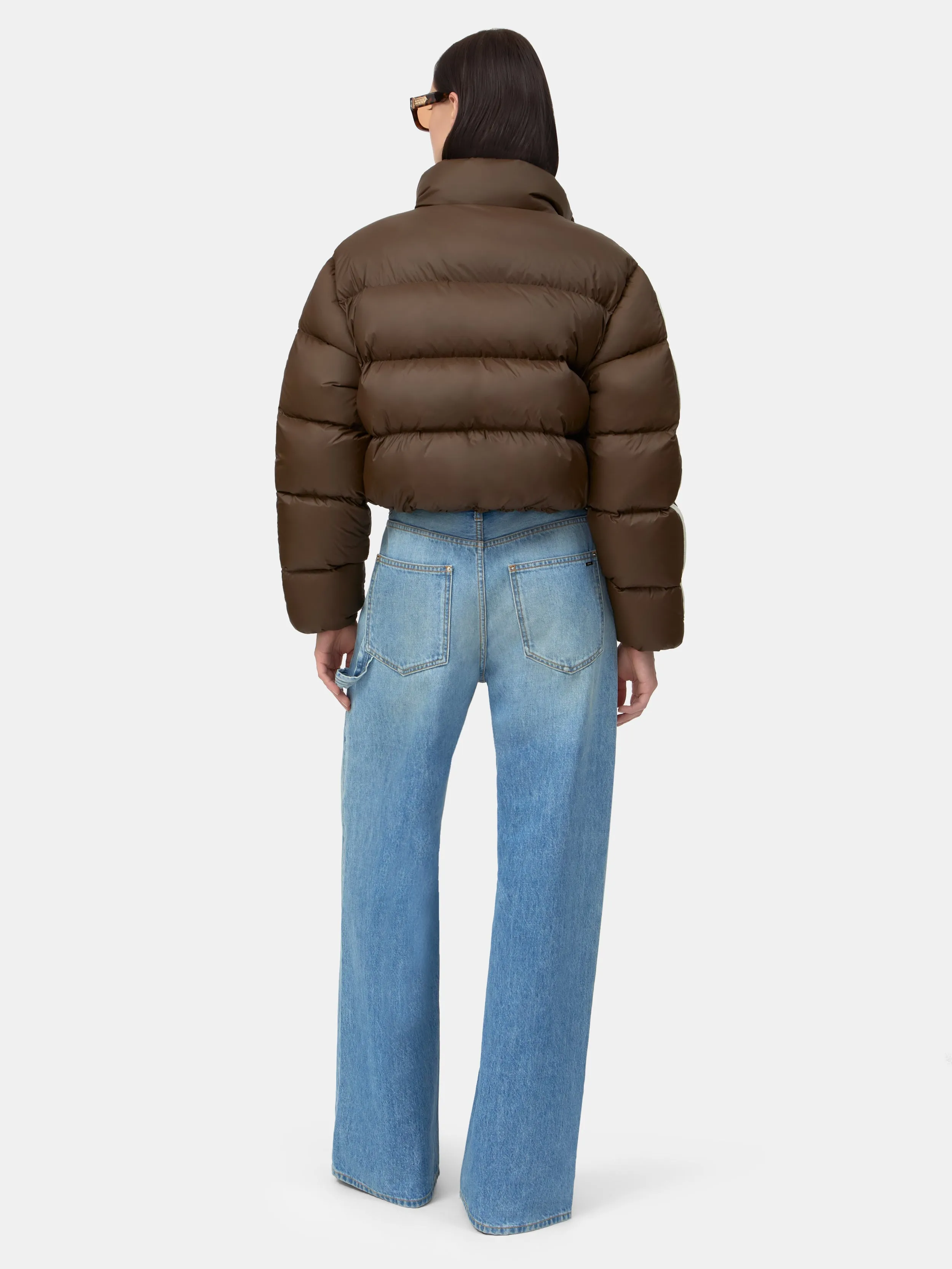 WOMEN - WOMEN'S BONES CROPPED DOWN JACKET - Dark Brown sold by AMIRI product image thumbnail 4