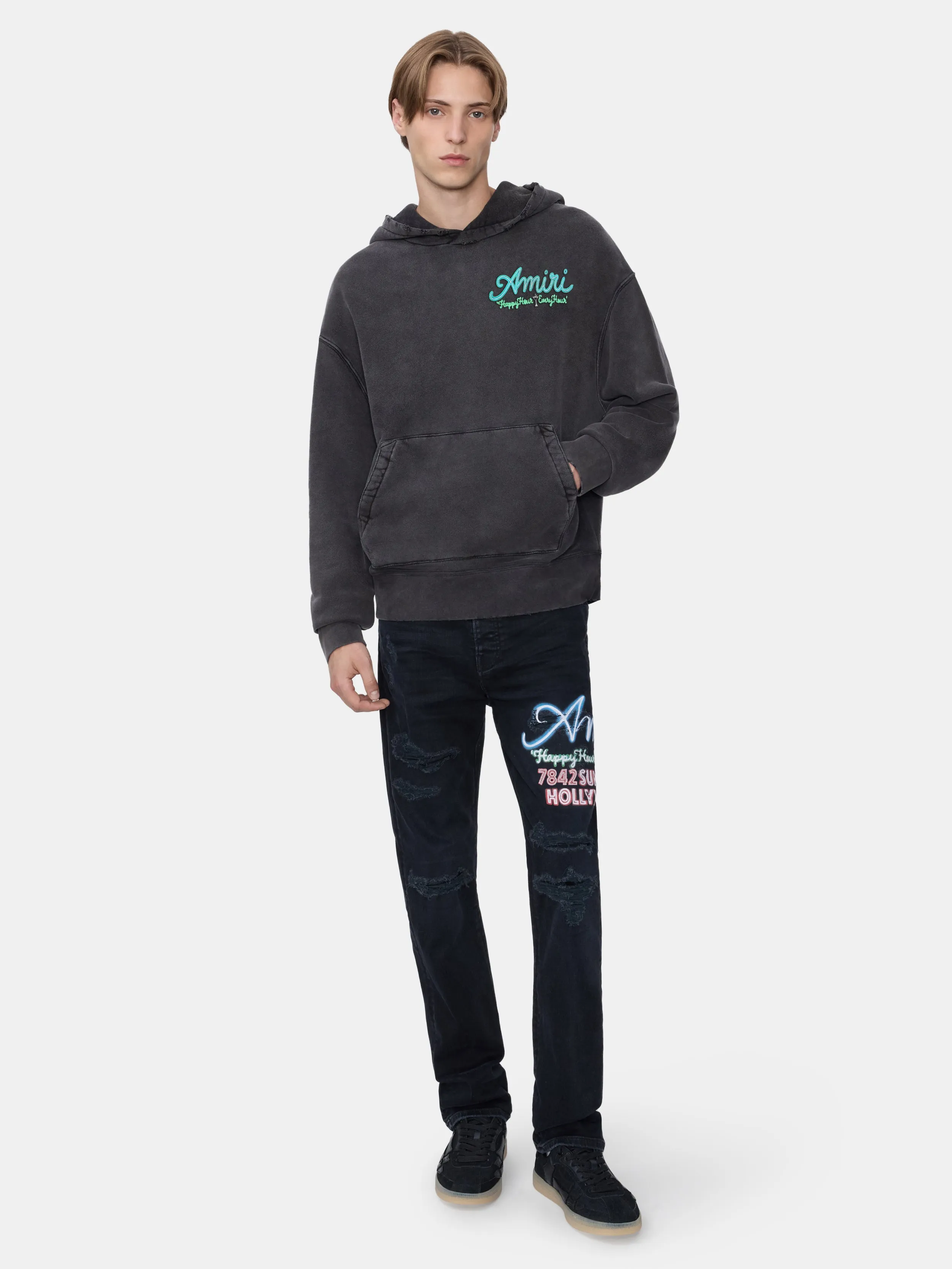 AMIRI NEON LIGHTS HOODIE - BLACK sold by AMIRI product image thumbnail 2