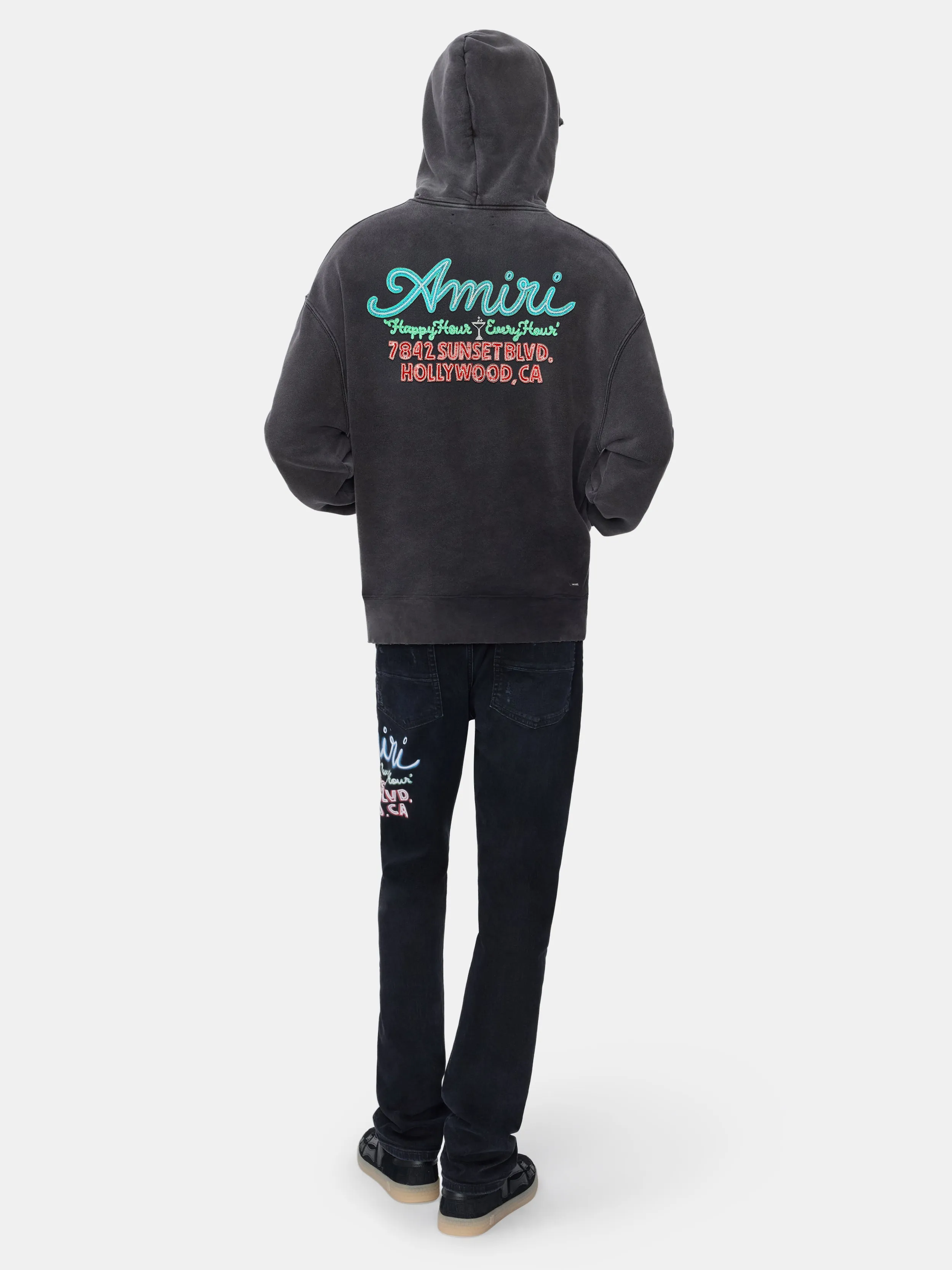 AMIRI NEON LIGHTS HOODIE - BLACK sold by AMIRI product image thumbnail 4