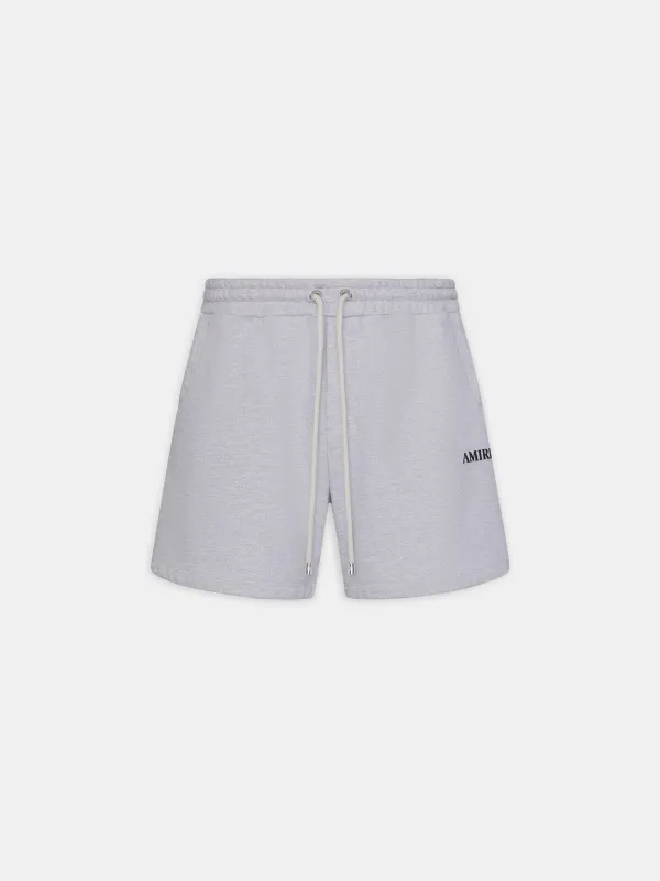 RELAXED PULL ON SWEATSHORT - HEATHER GREY sold by AMIRI