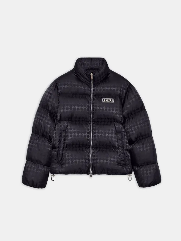 MA QUAD JACQUARD DOWN JACKET - Black made by AMIRI