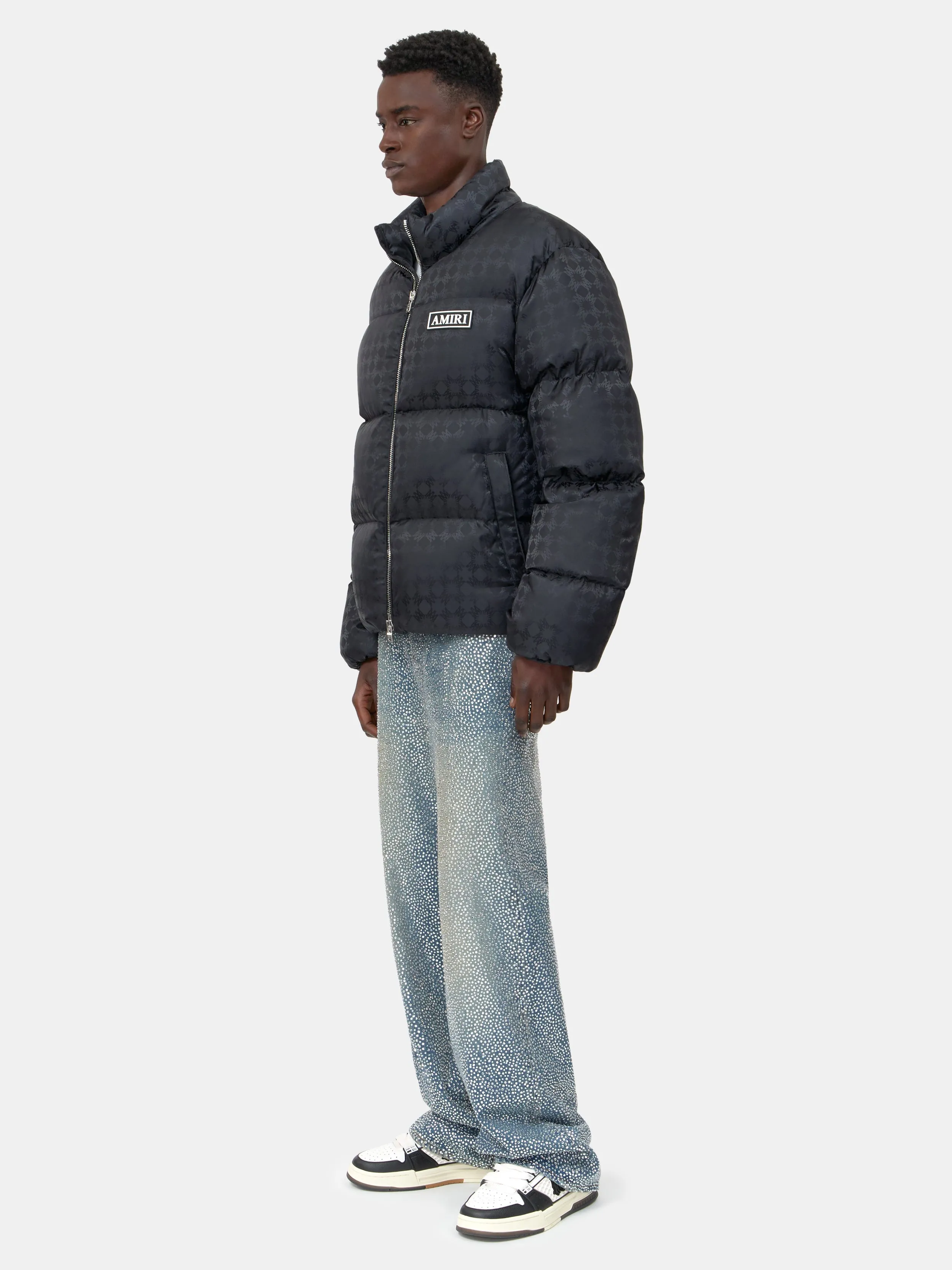 MA QUAD JACQUARD DOWN JACKET - Black sold by AMIRI product image thumbnail 3