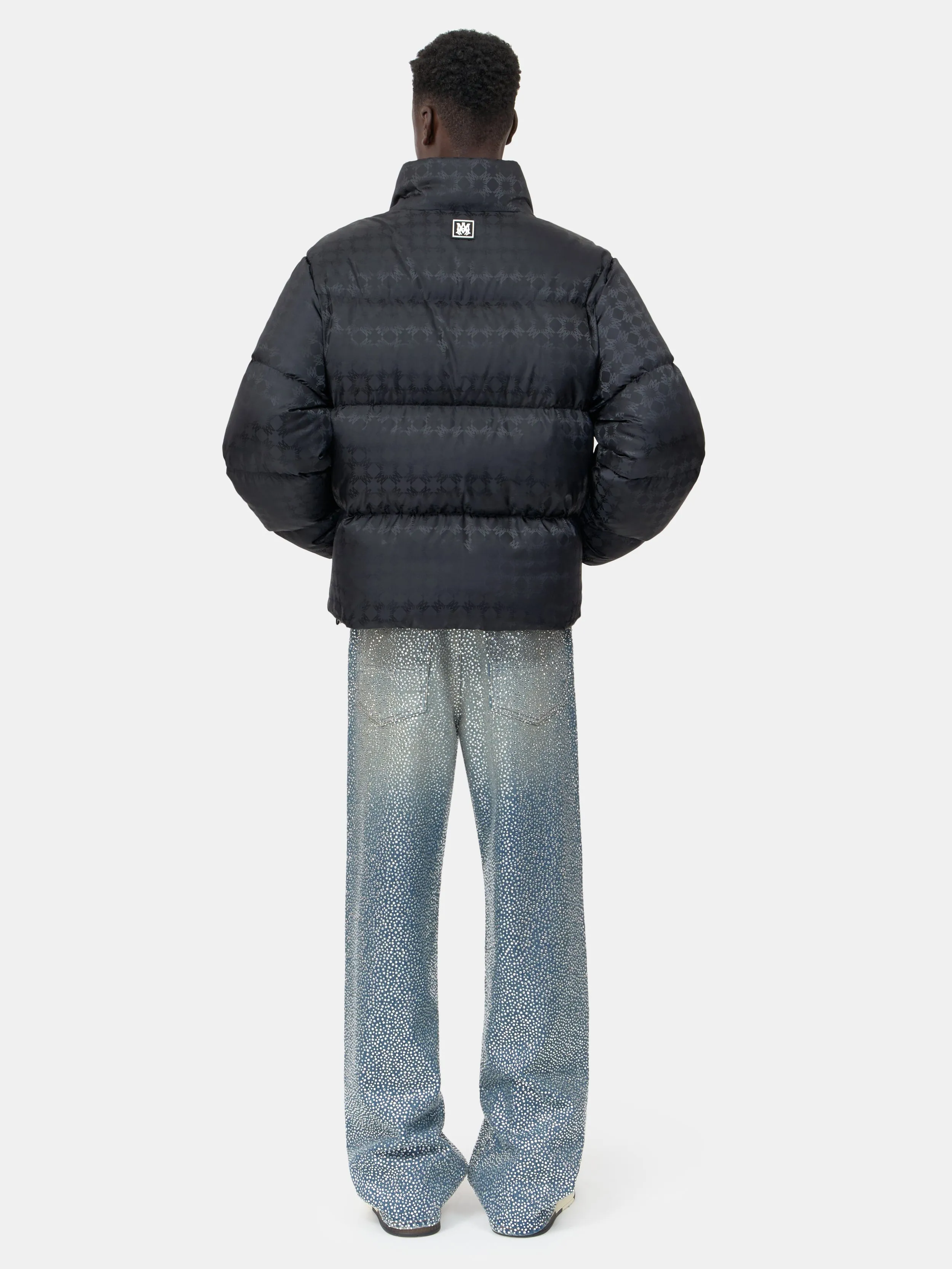 MA QUAD JACQUARD DOWN JACKET - Black sold by AMIRI product image thumbnail 4