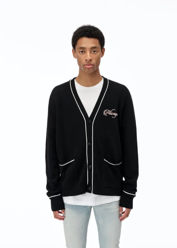 Loving You Cardigan - Black made by AMIRI