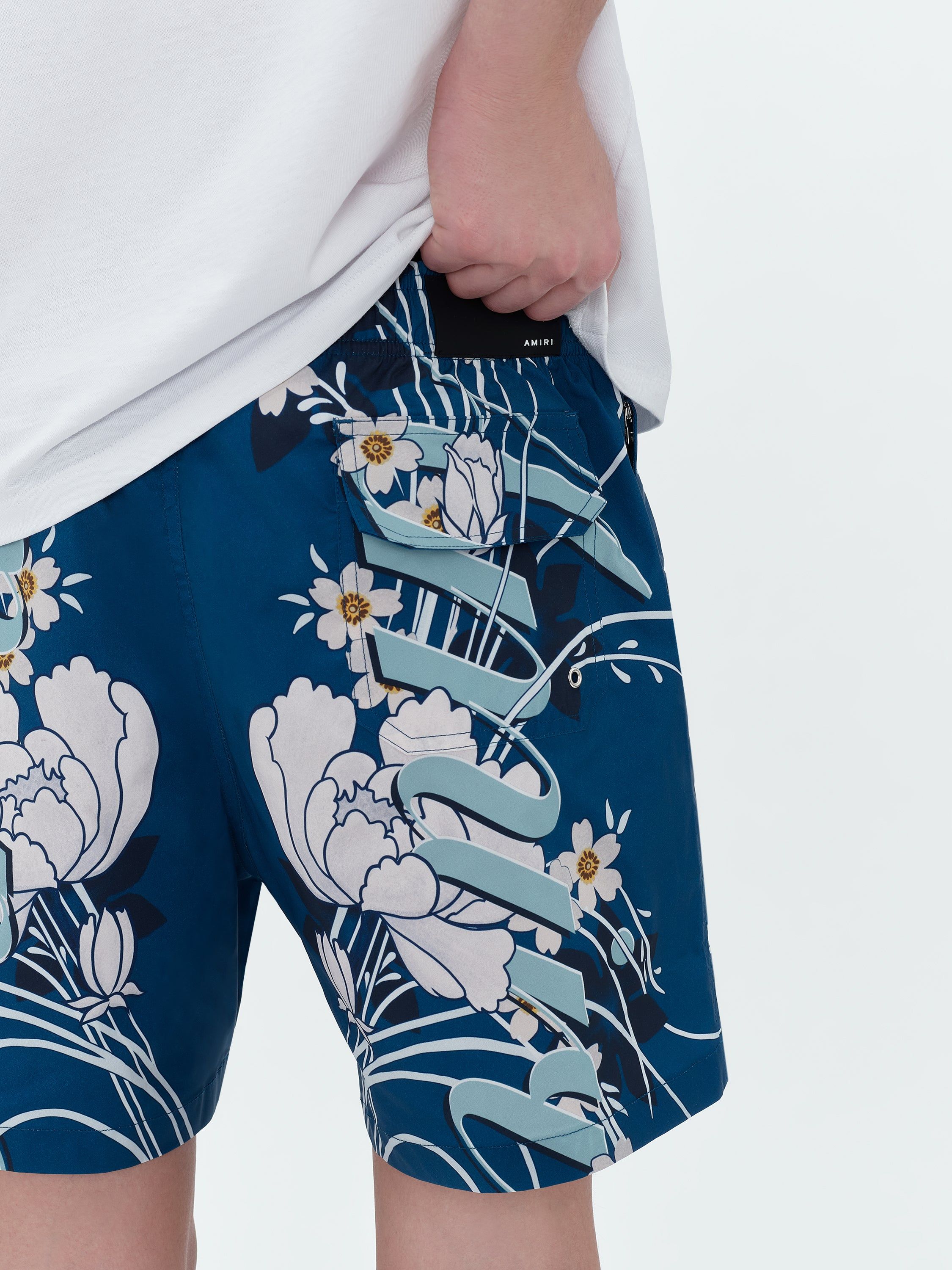 FLORAL AMIRI SWIM TRUNK - BLUE sold by AMIRI product image thumbnail 7