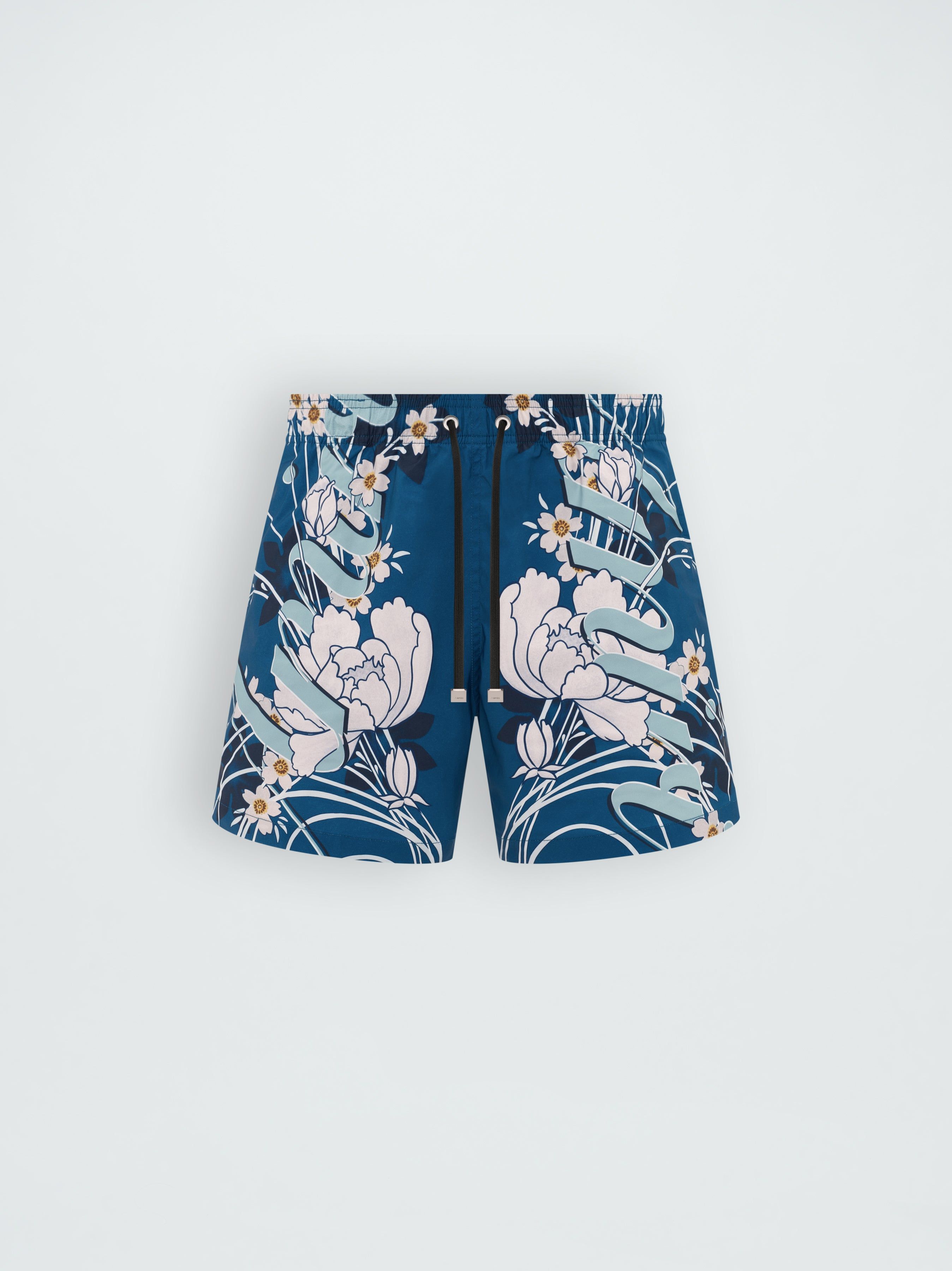 FLORAL AMIRI SWIM TRUNK - BLUE sold by AMIRI