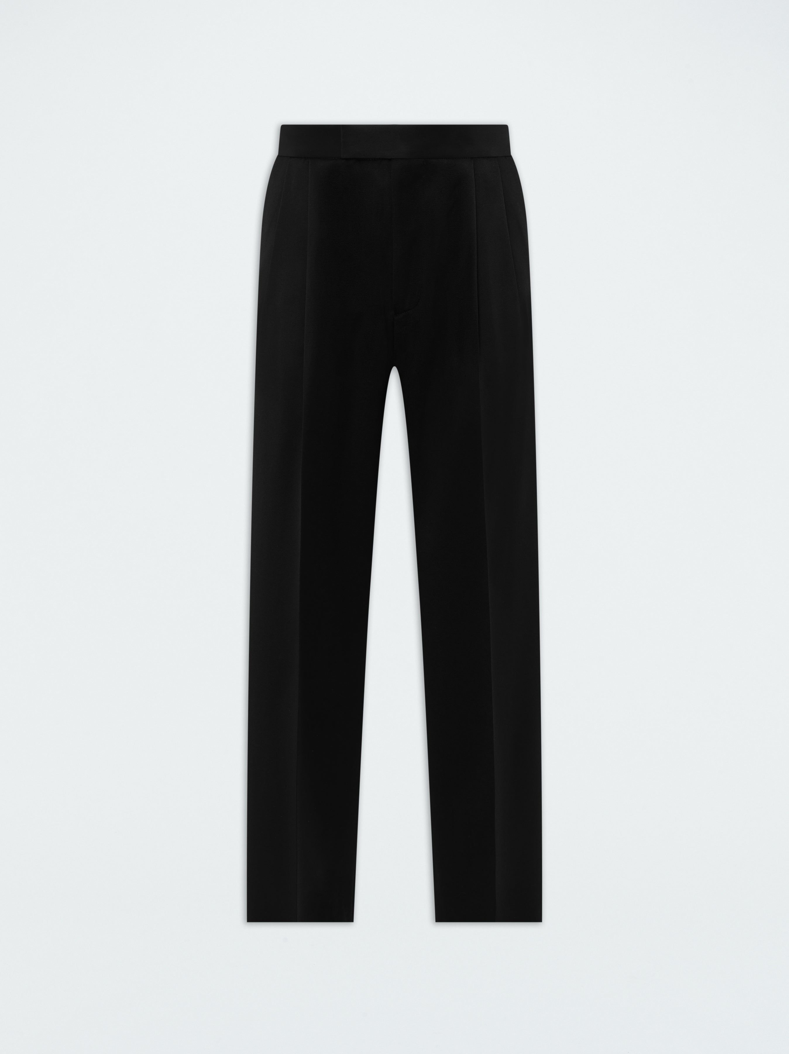 DOUBLE PLEAT TUXEDO PANT-BLACK sold by AMIRI