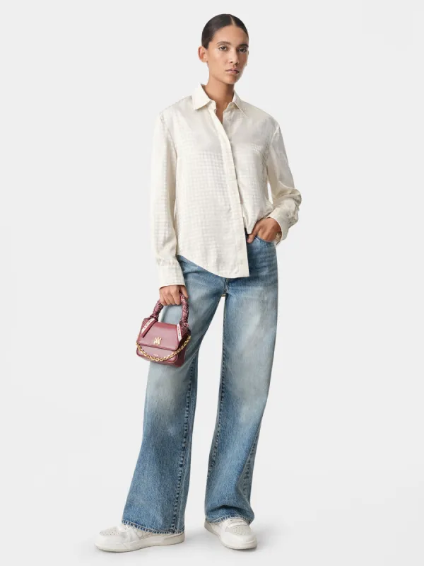 WOMEN - WOMEN'S MA QUAD LONG SLEEVE SHIRT - Alabaster made by AMIRI