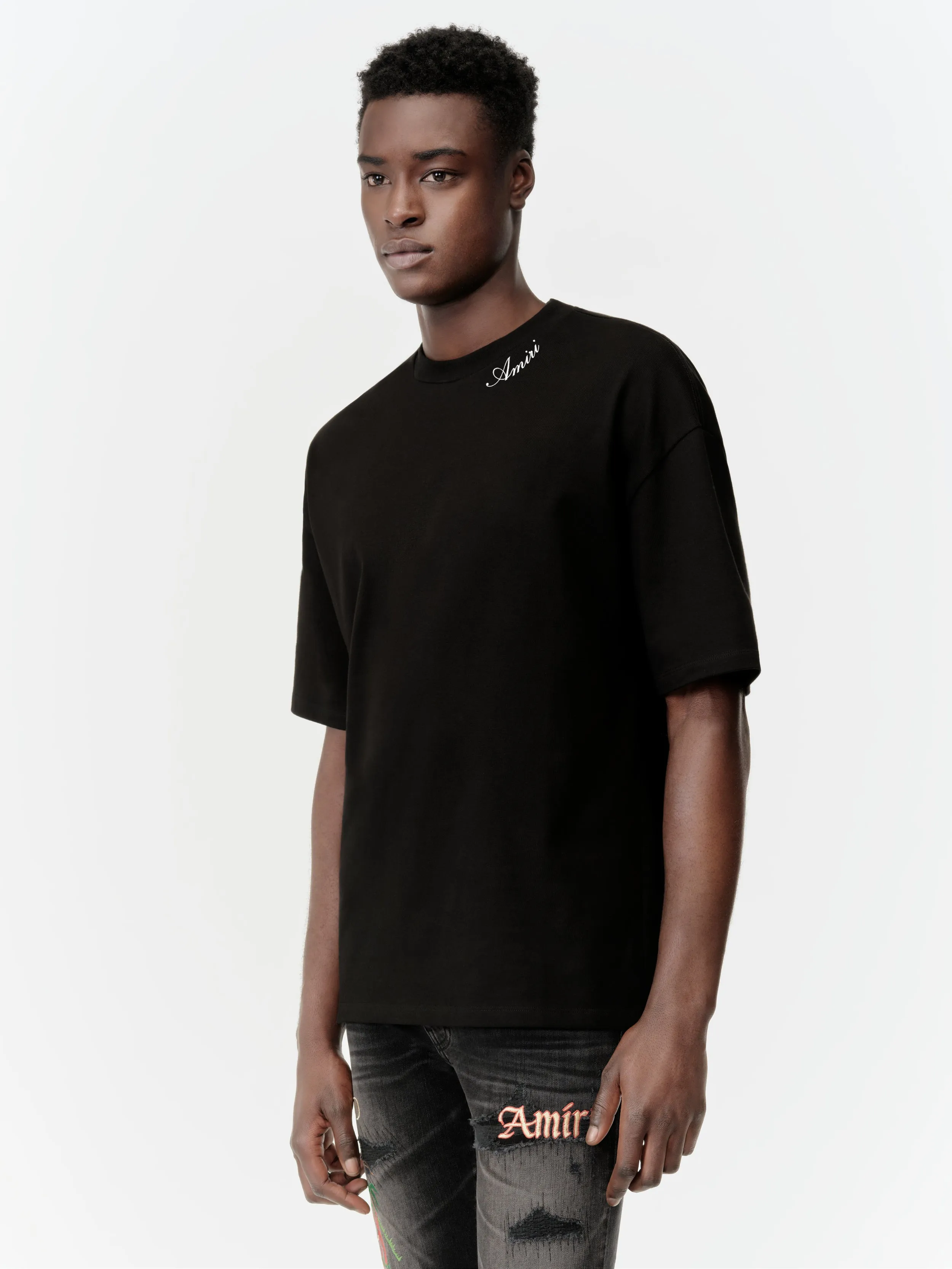 AMIRI SCRIPT SKATER TEE - Black sold by AMIRI product image thumbnail 3