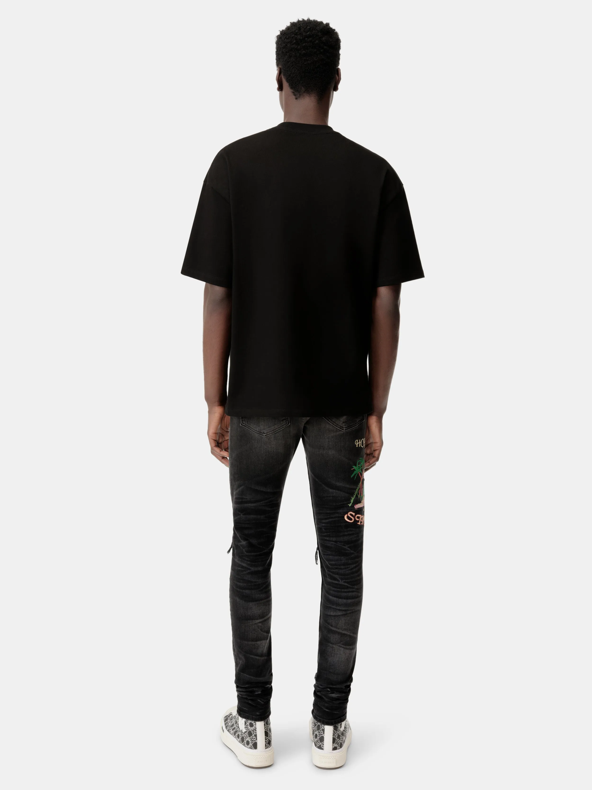 AMIRI SCRIPT SKATER TEE - Black sold by AMIRI product image thumbnail 4