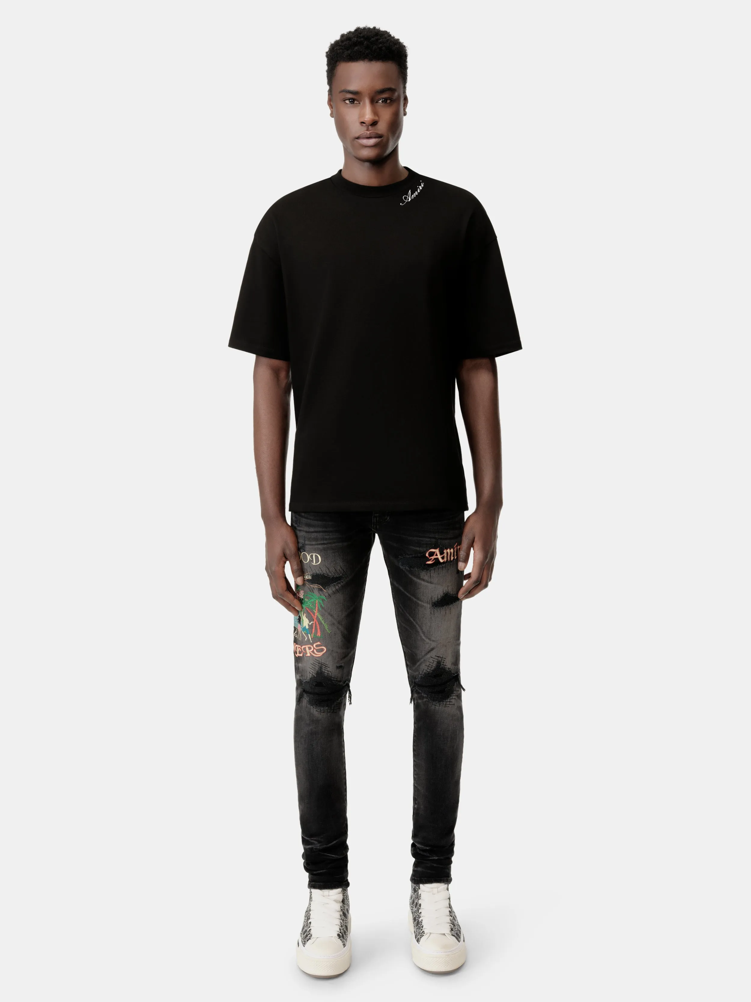 AMIRI SCRIPT SKATER TEE - Black sold by AMIRI product image thumbnail 2