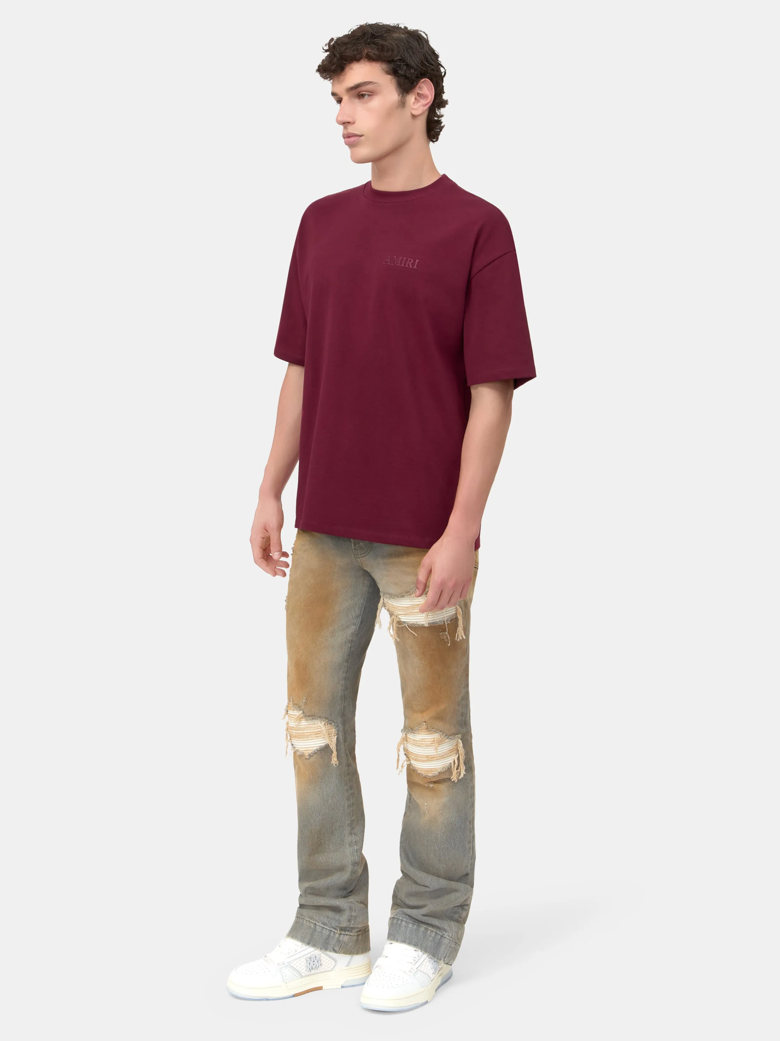 AMIRI OVERSIZED TEE - Aged Port sold by AMIRI product image thumbnail 3