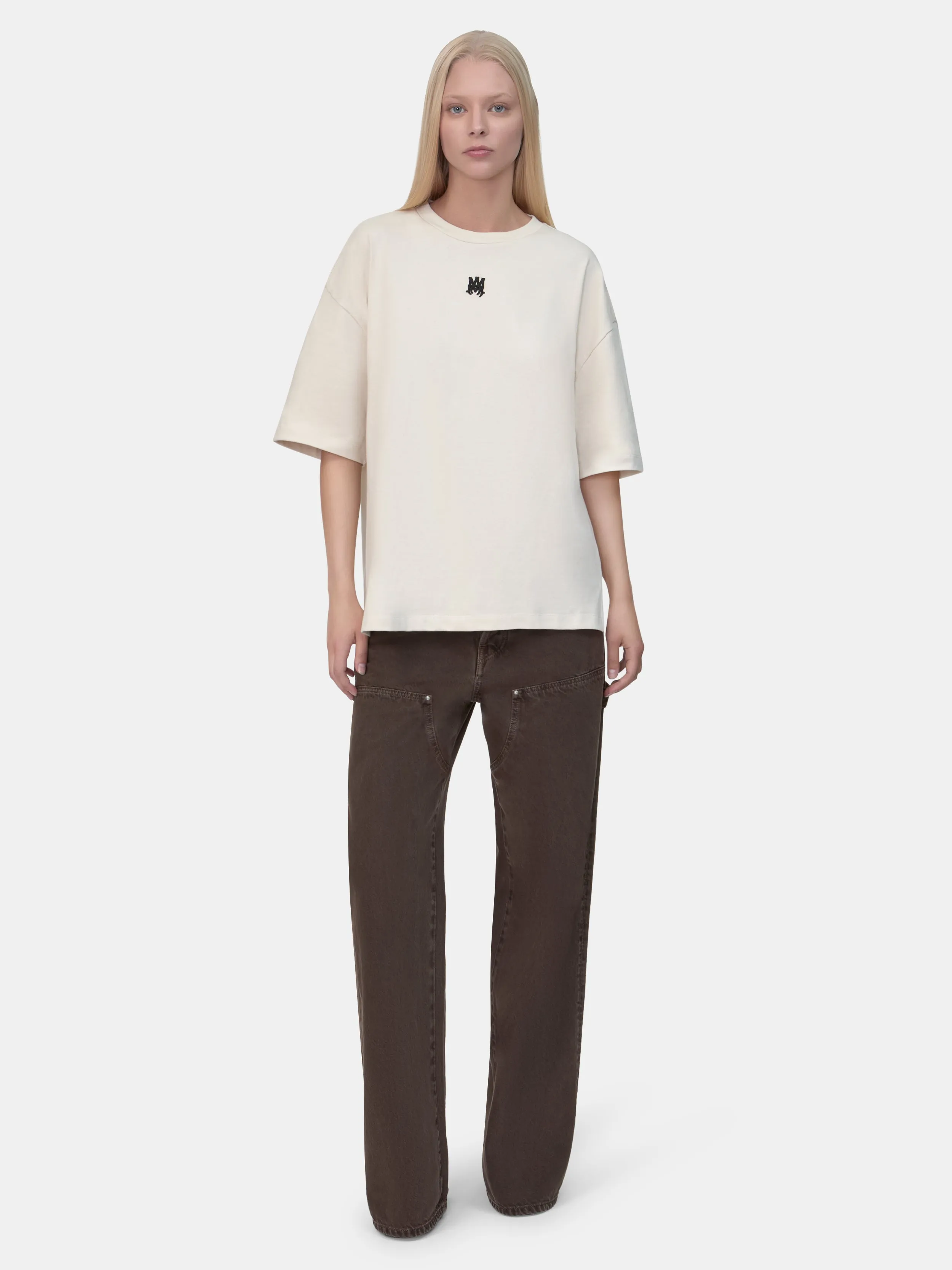 WOMEN - WOMEN'S FADED CARPENTER JEAN - Dark Brown sold by AMIRI product image thumbnail 2