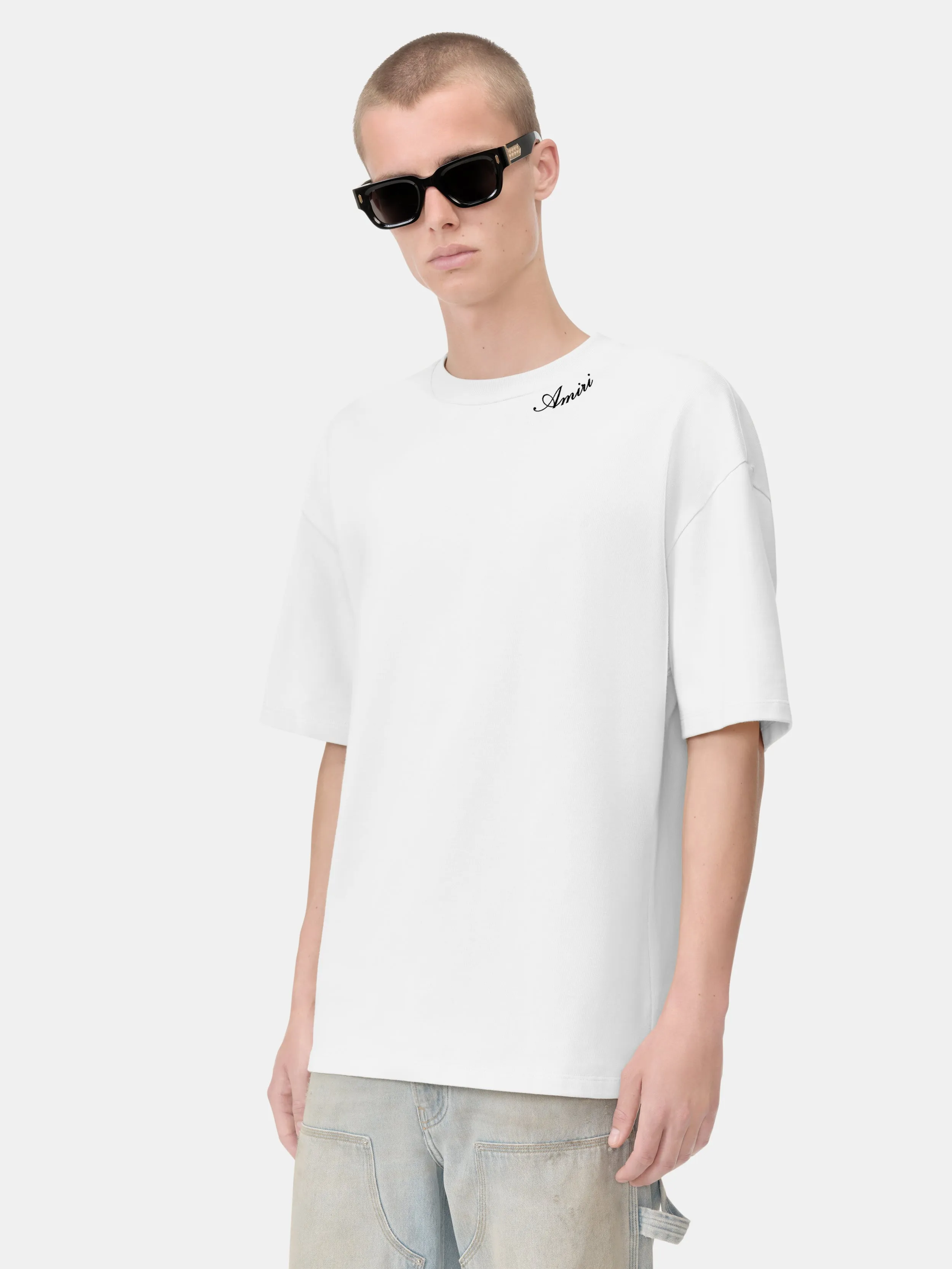 AMIRI SCRIPT SKATER TEE - White sold by AMIRI product image thumbnail 3
