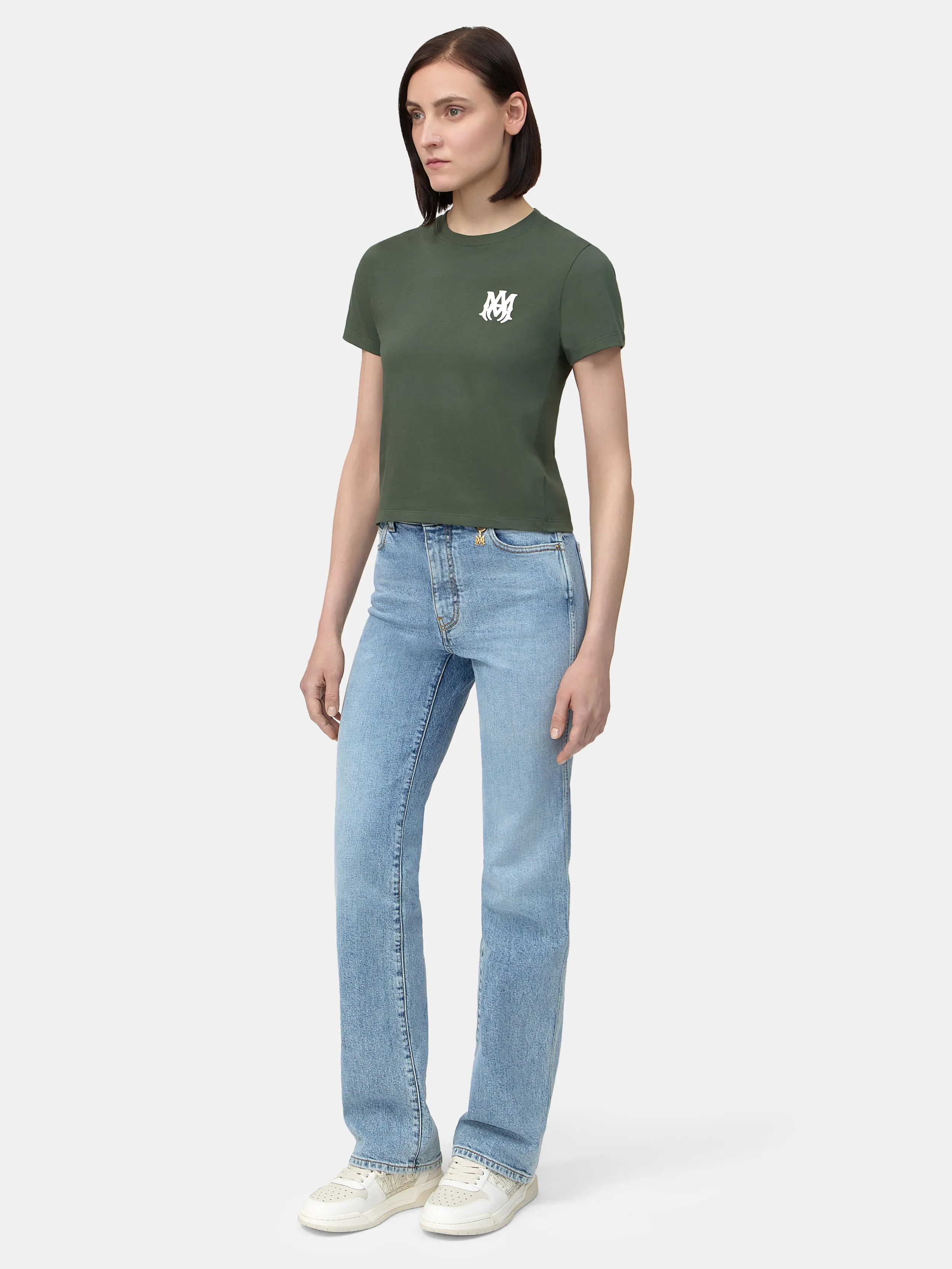 WOMEN - WOMEN'S MA CORE LOGO TEE - Dark Sage sold by AMIRI product image thumbnail 3