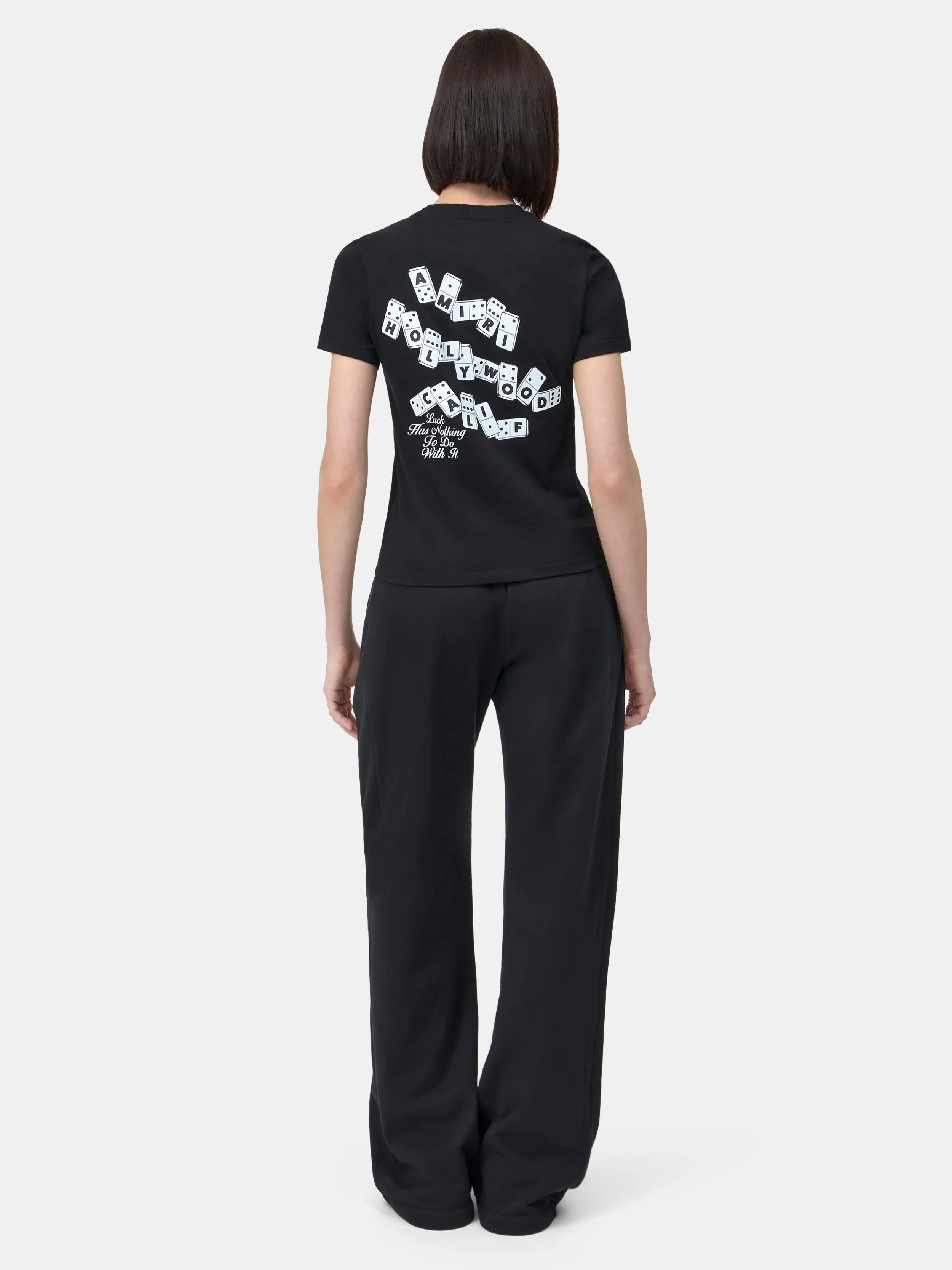 WOMEN - WOMEN'S AMIRI DOMINO TEE - Black sold by AMIRI product image thumbnail 4