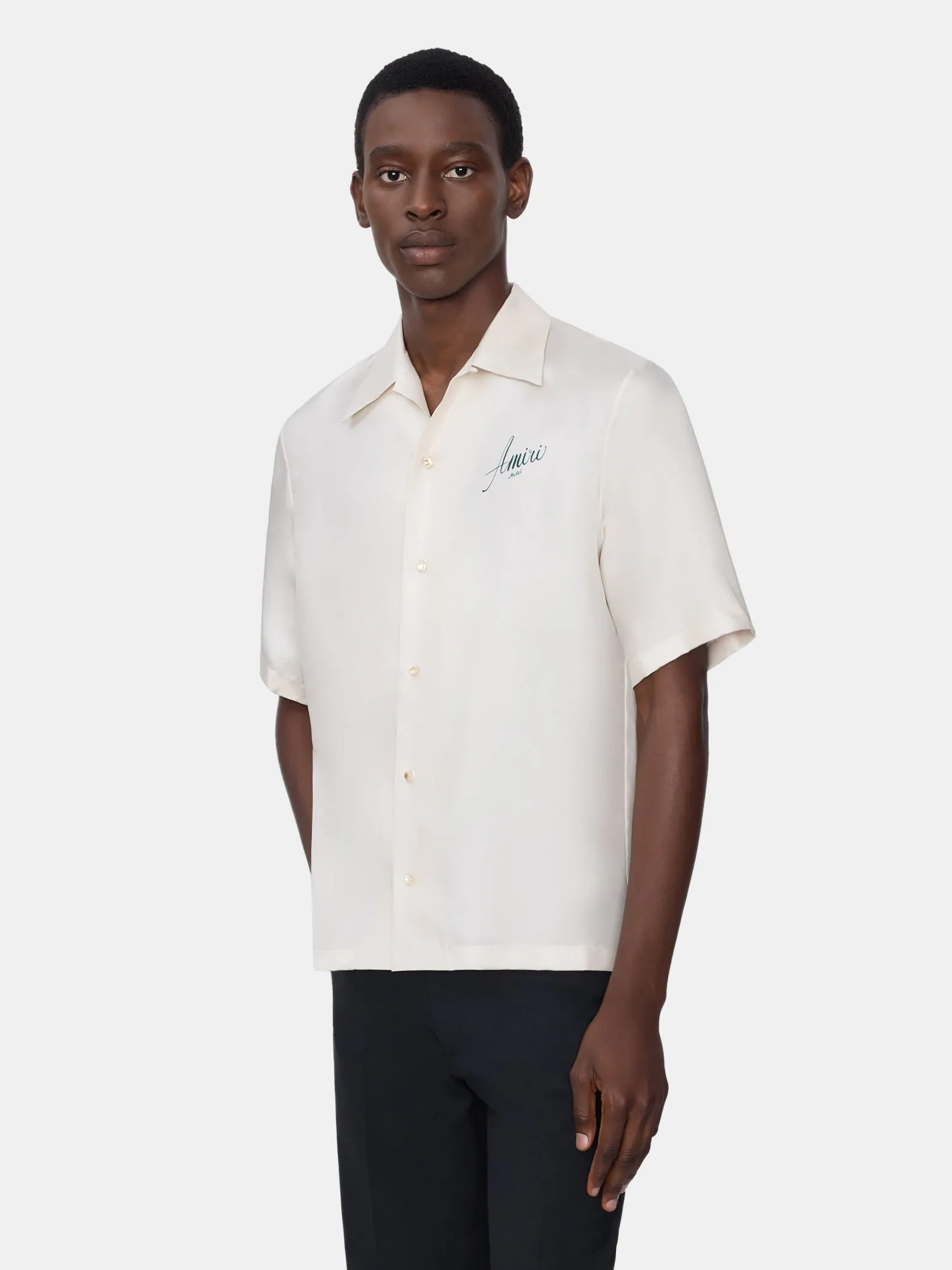 AMIRI HOTEL BOWLING SHIRT - ALABASTER sold by AMIRI product image thumbnail 3
